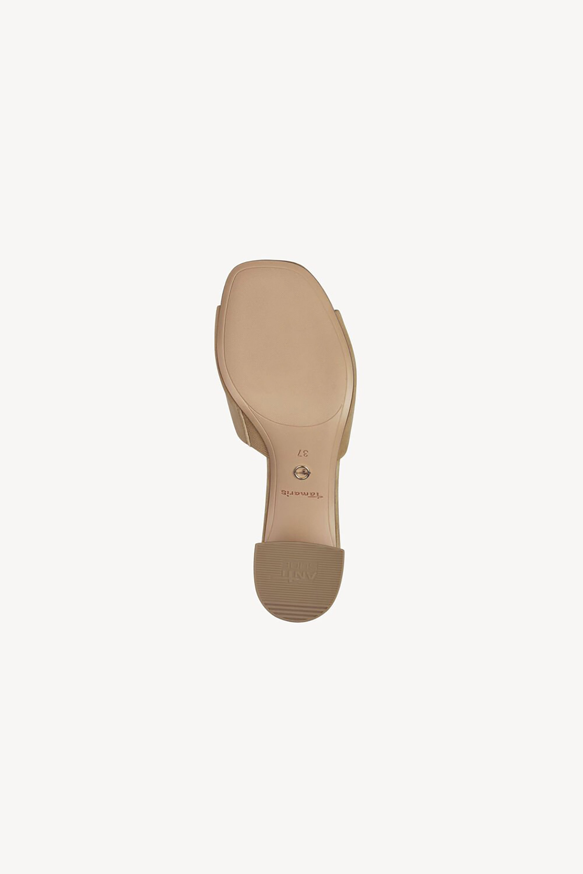 Tamaris Γυναικεία Δερμάτινα Mules - 1-27204-42 Μπεζ