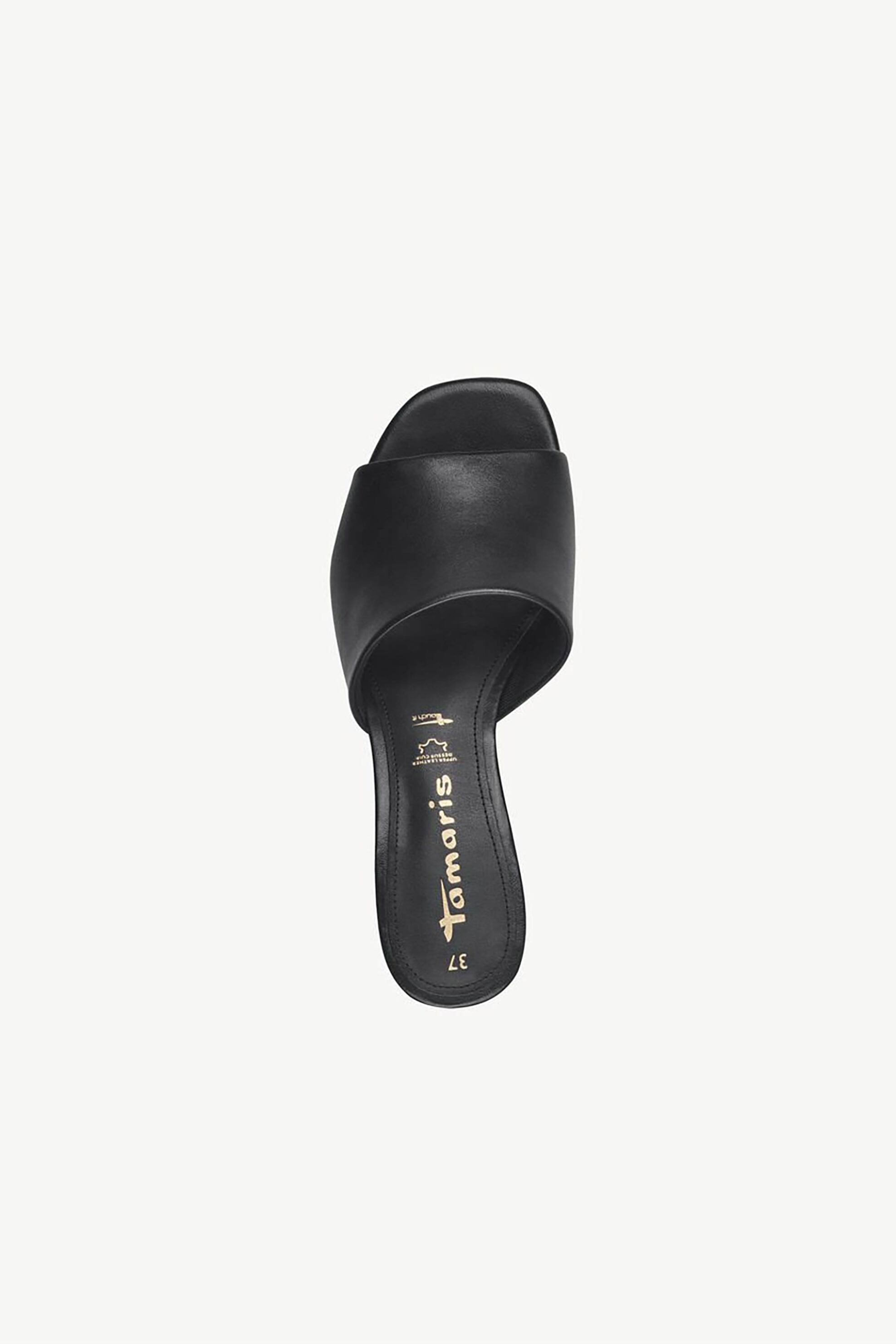 Tamaris Γυναικεία Δερμάτινα Mules - 1-27204-42 Μαύρο