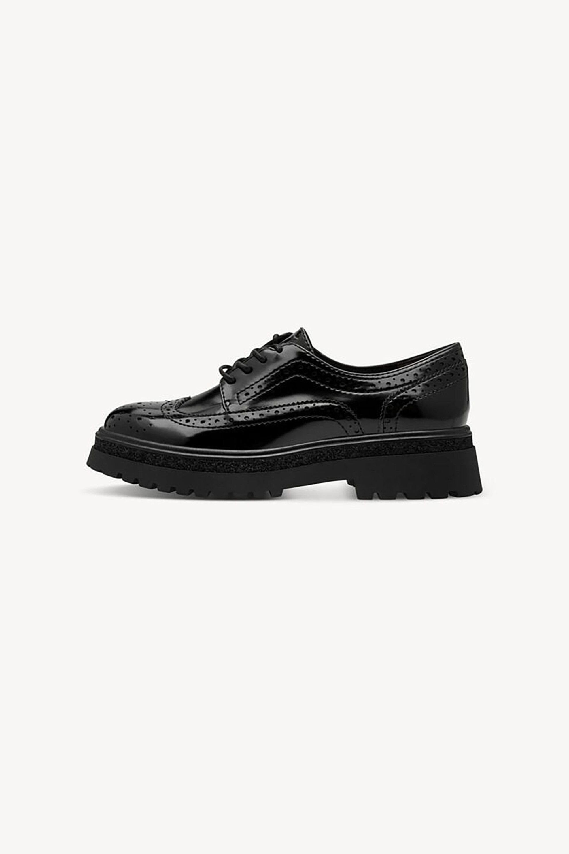 TAMARIS Tamaris γυναικεία παπούτσια oxford μονόχρωμα - 1-23619-45 Μαύρο