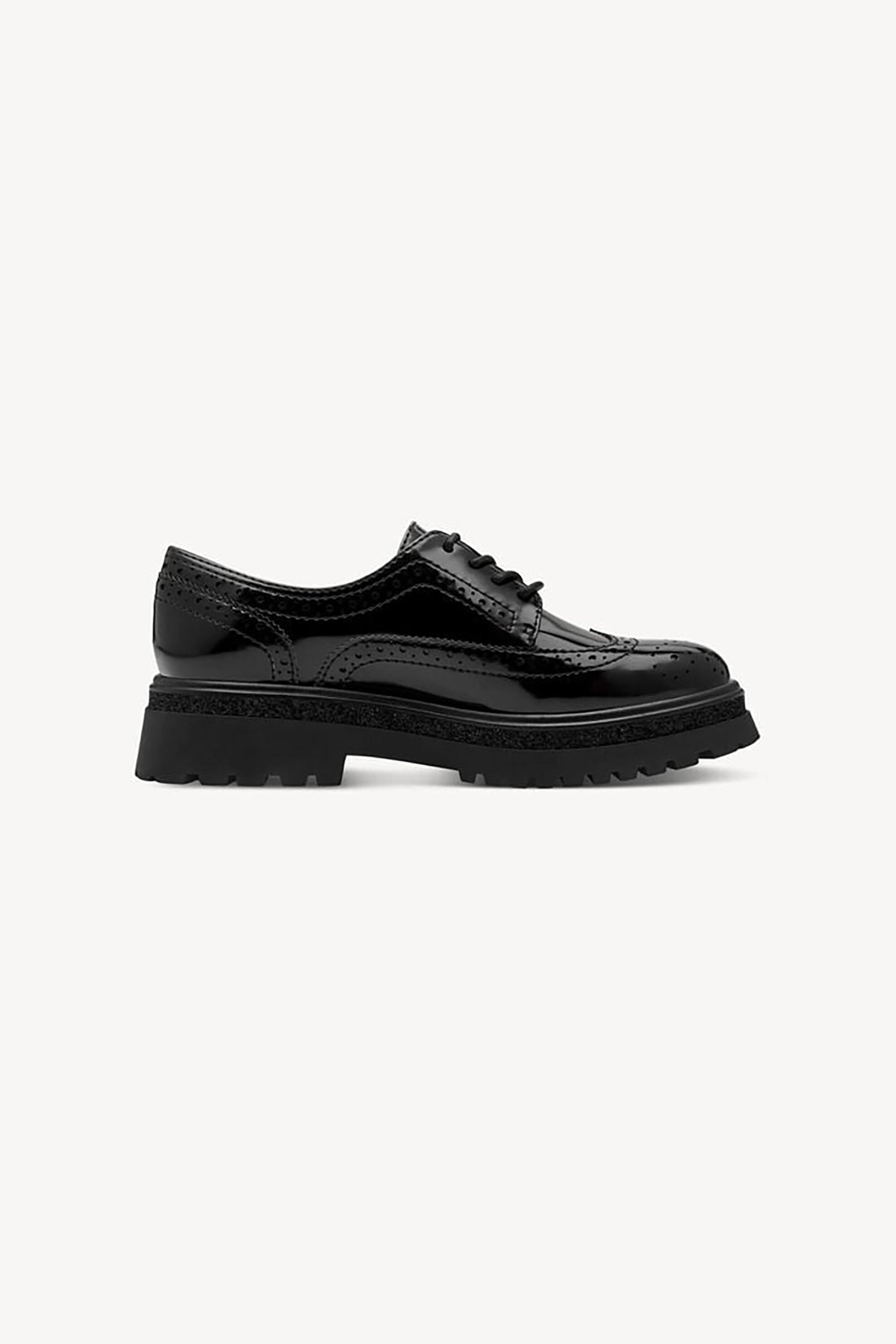 Tamaris γυναικεία παπούτσια oxford μονόχρωμα - 1-23619-45 Μαύρο φωτογραφία