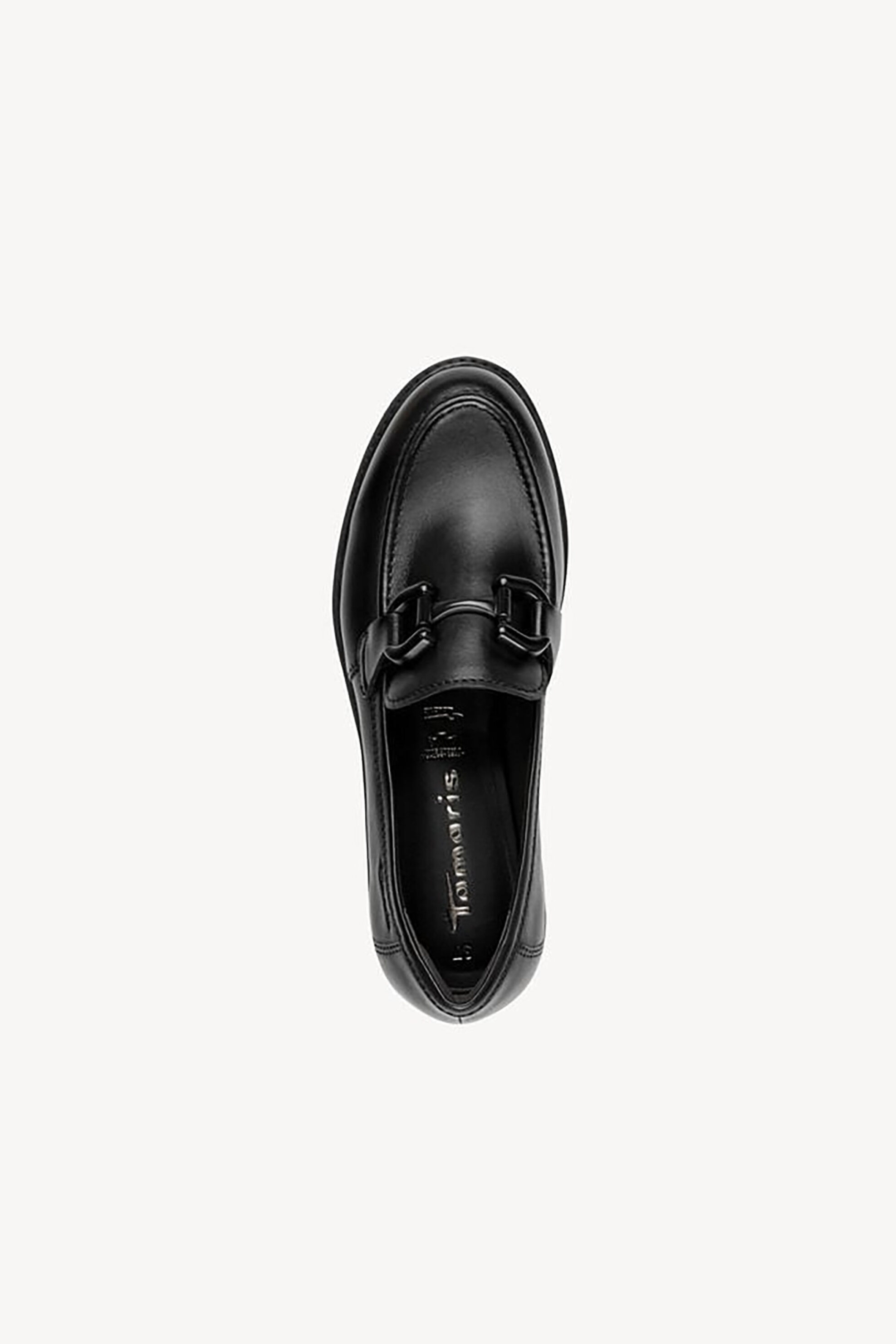 Tamaris γυναικεία loafers με χρυσές λεπτομέρειες - 1-24733-45 Μαύρο φωτογραφία