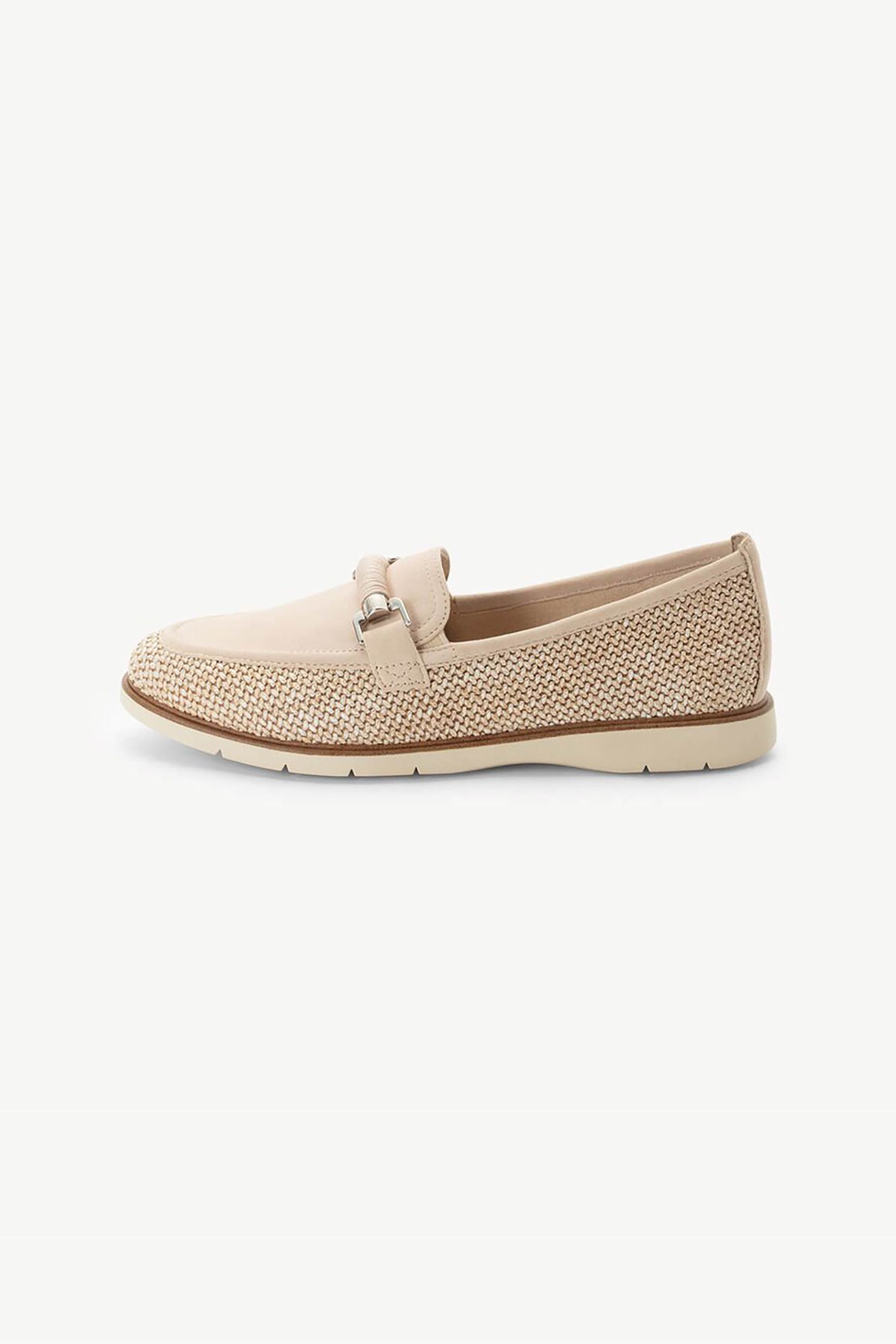 Tamaris γυναικεία loafers με μεταλλικές λεπτομέρειες - 1-24223-46 Μπεζ