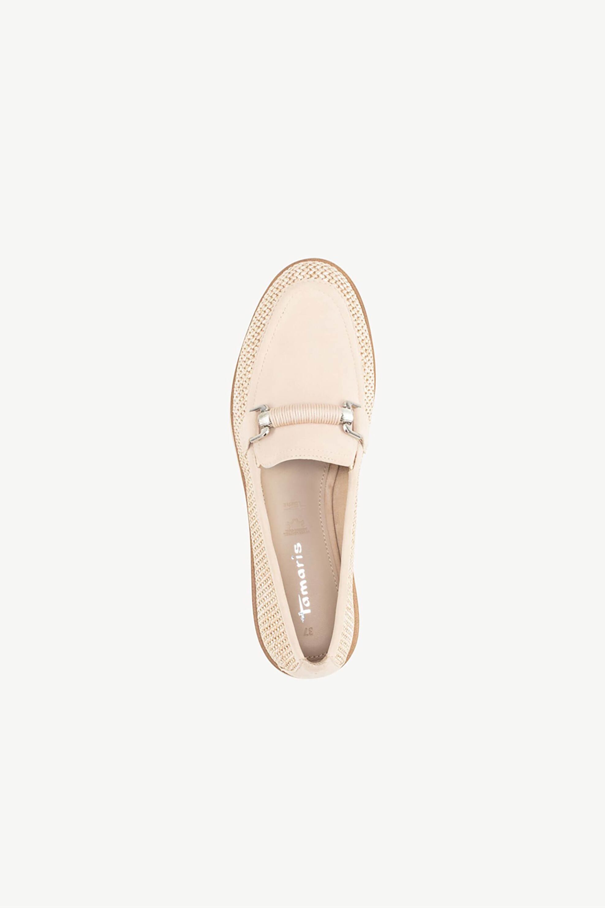 Tamaris Γυναικεία Loafers με Μεταλλικές Λεπτομέρειες - 1-24223-46 Μπεζ