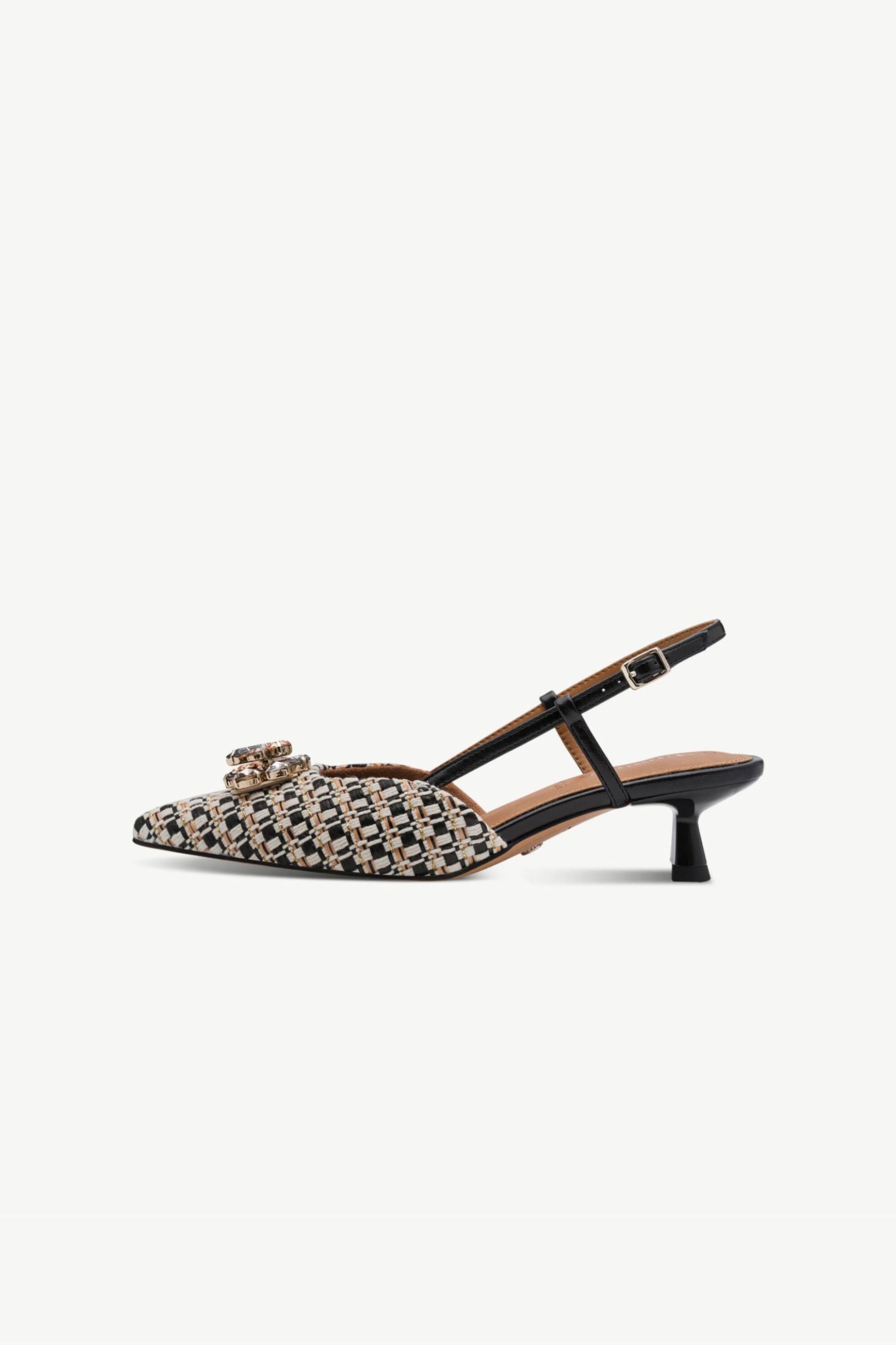 Tamaris γυναικείες slingback γόβες - 1-29512-46 Μαύρο