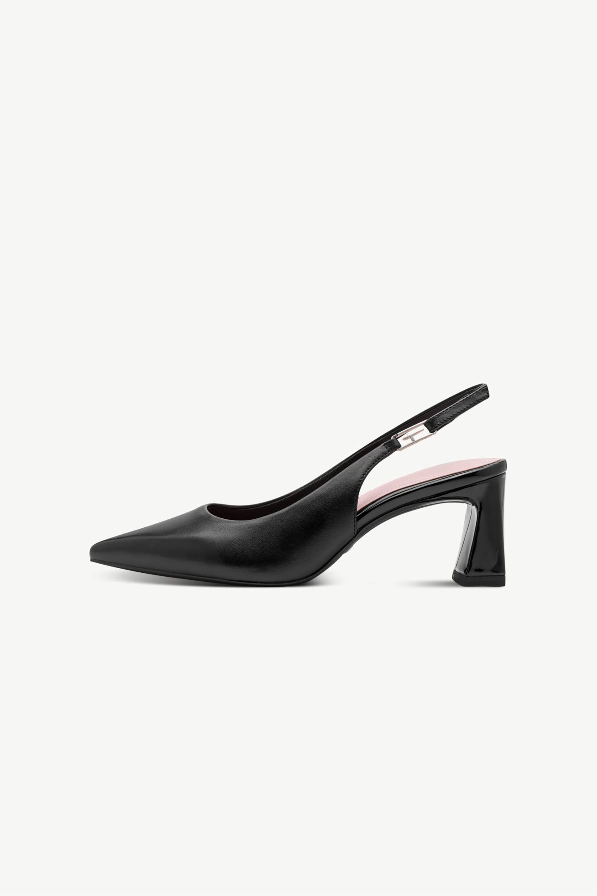 Tamaris γυναικείες slingback γόβες - 1-29624-46 Μαύρο