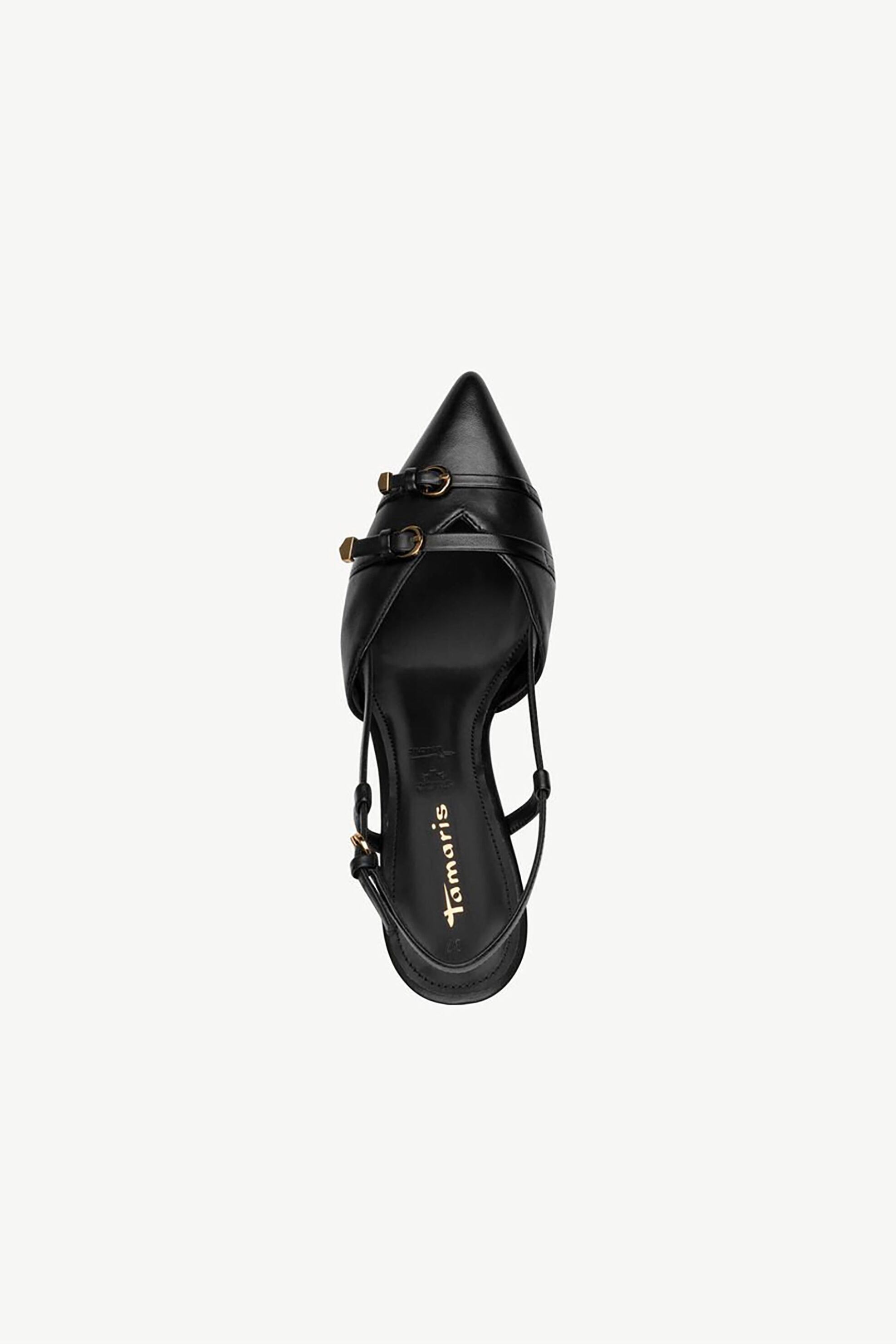 Tamaris Γυναικείες Slingback Γόβες με Λουράκια - 1-29631-46 Μαύρο