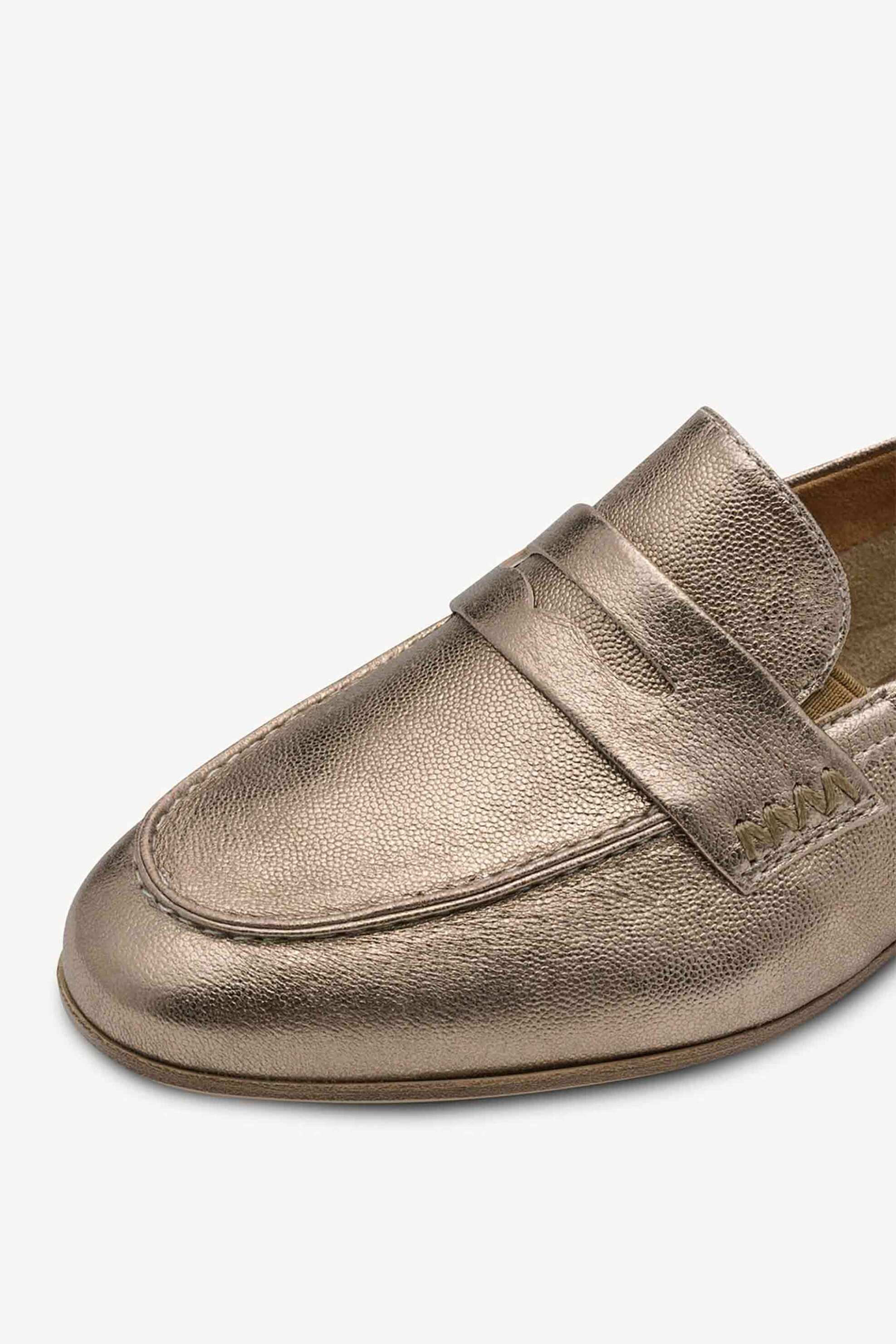 TAMARIS Tamaris γυναικεία δερμάτινα loafers μονόχρωμα - 1-24233-46 Χρυσό - 3