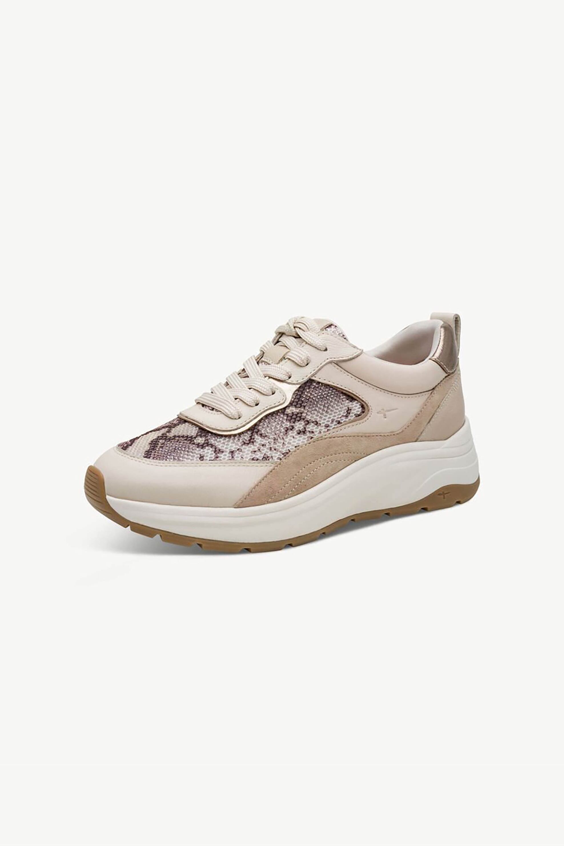 Tamaris γυναικεία sneakers με animal print - 1-23718-46 Καφέ