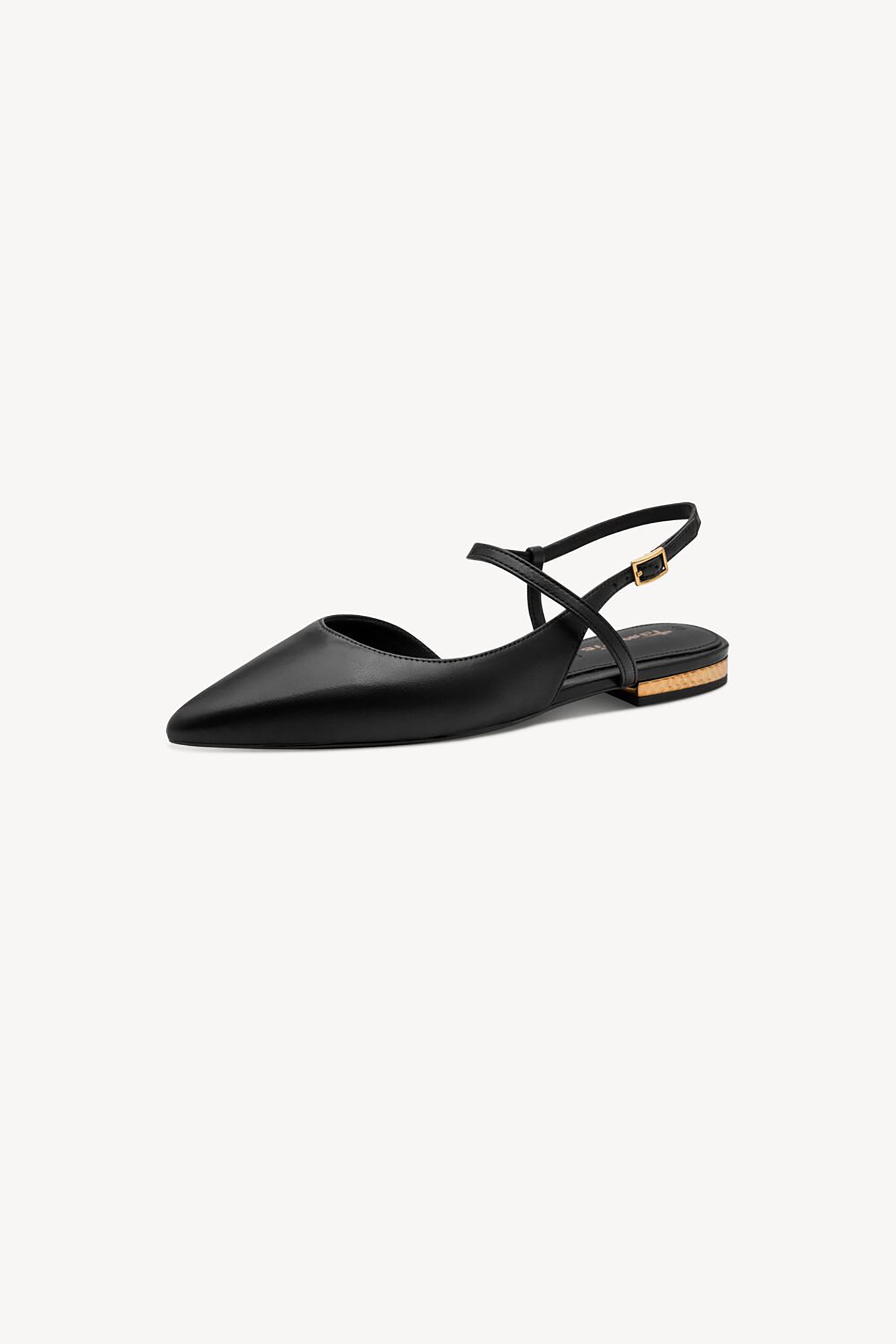 TAMARIS Tamaris γυναικείες μπαλαρίνες Slingback μονόχρωμες - 1-29409-46 Μαύρο - 2