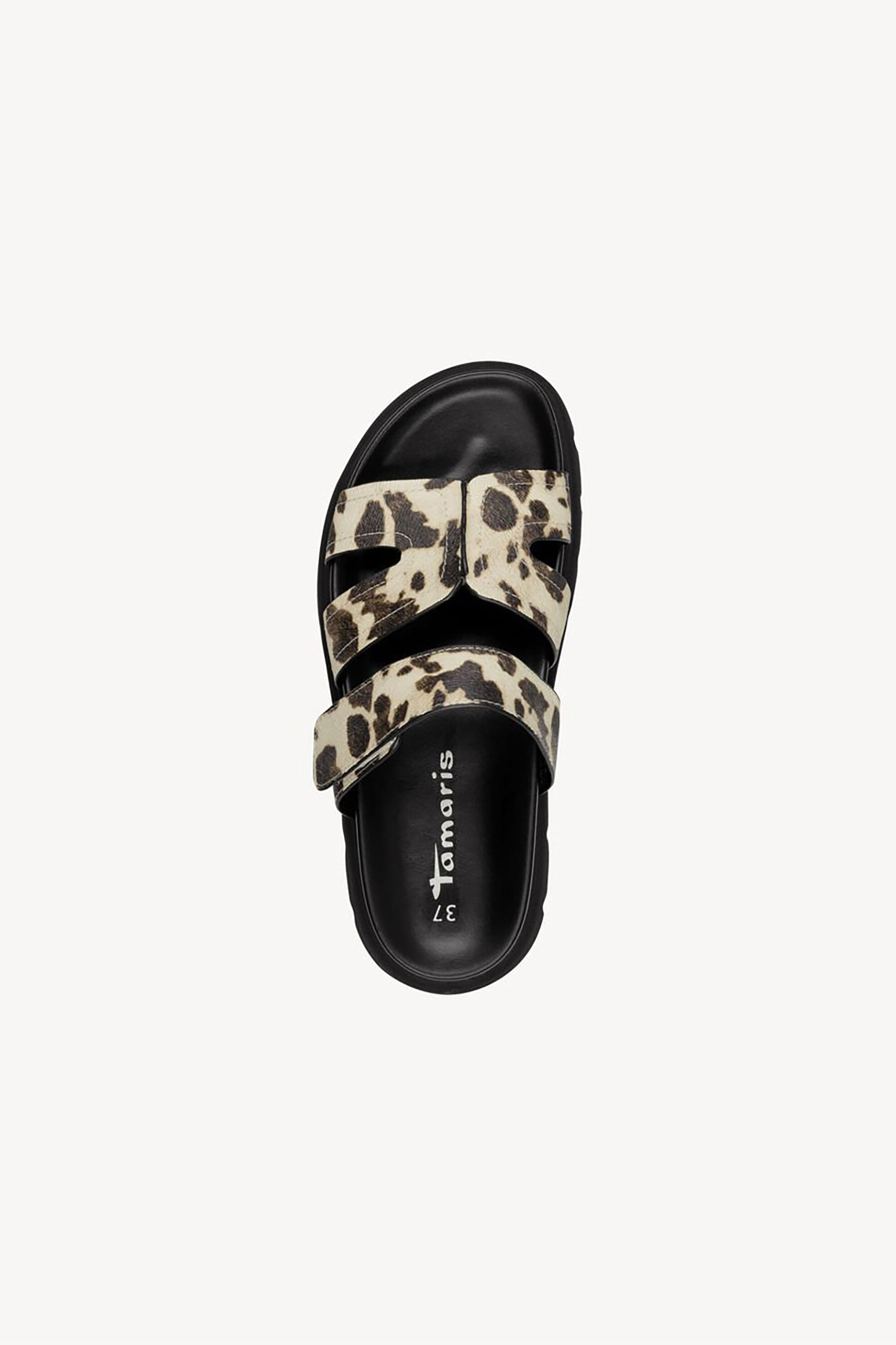 Tamaris Γυναικεία Σανδάλια Slip-On - 1-27412-46 Ασπρόμαυρο