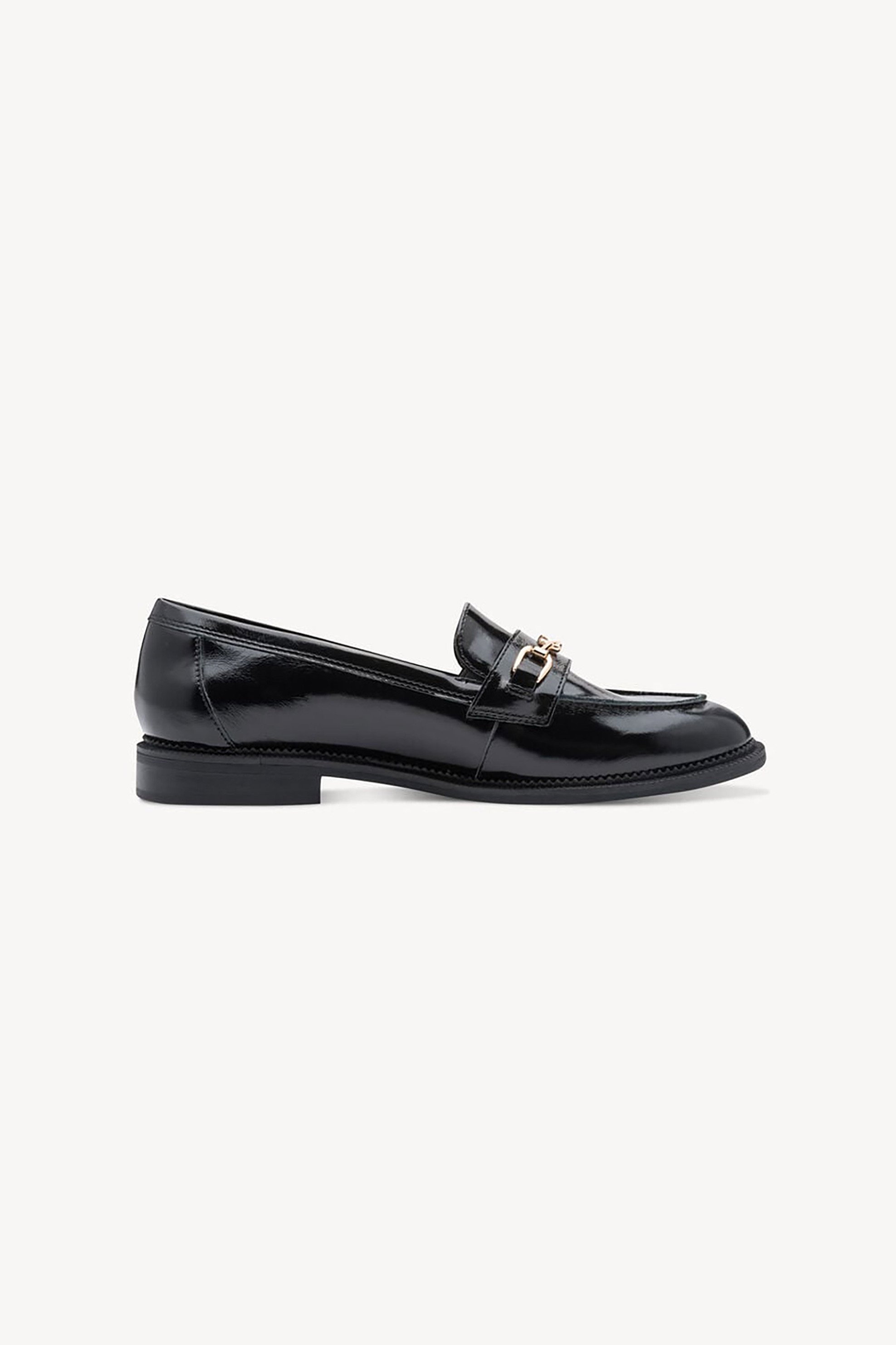 Tamaris γυναικεία δερμάτινα loafers - 1-24255-47 Μαύρο
