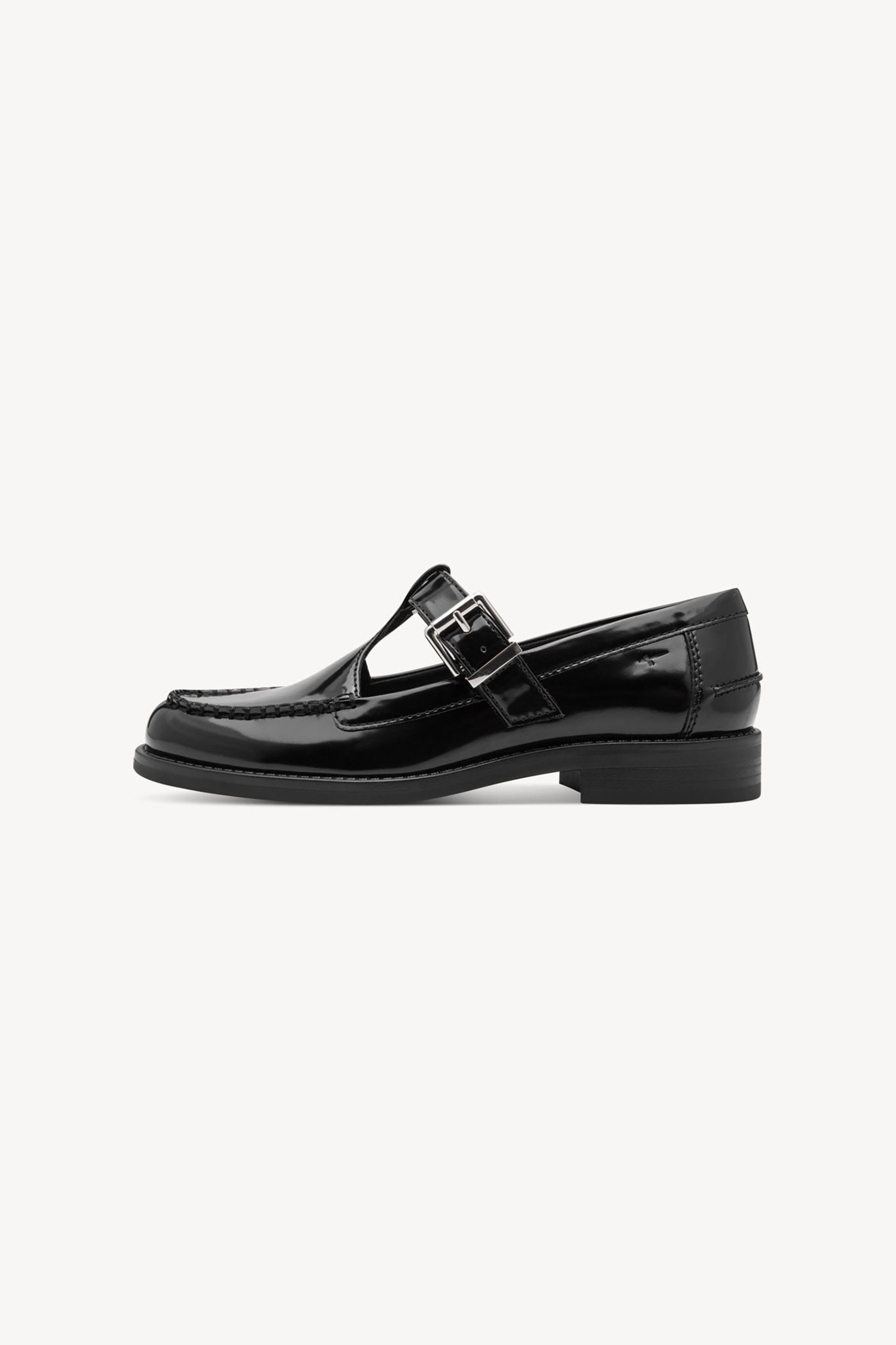 Tamaris γυναικεία loafers λουστρίνι - 1-24253-47 Μαύρο