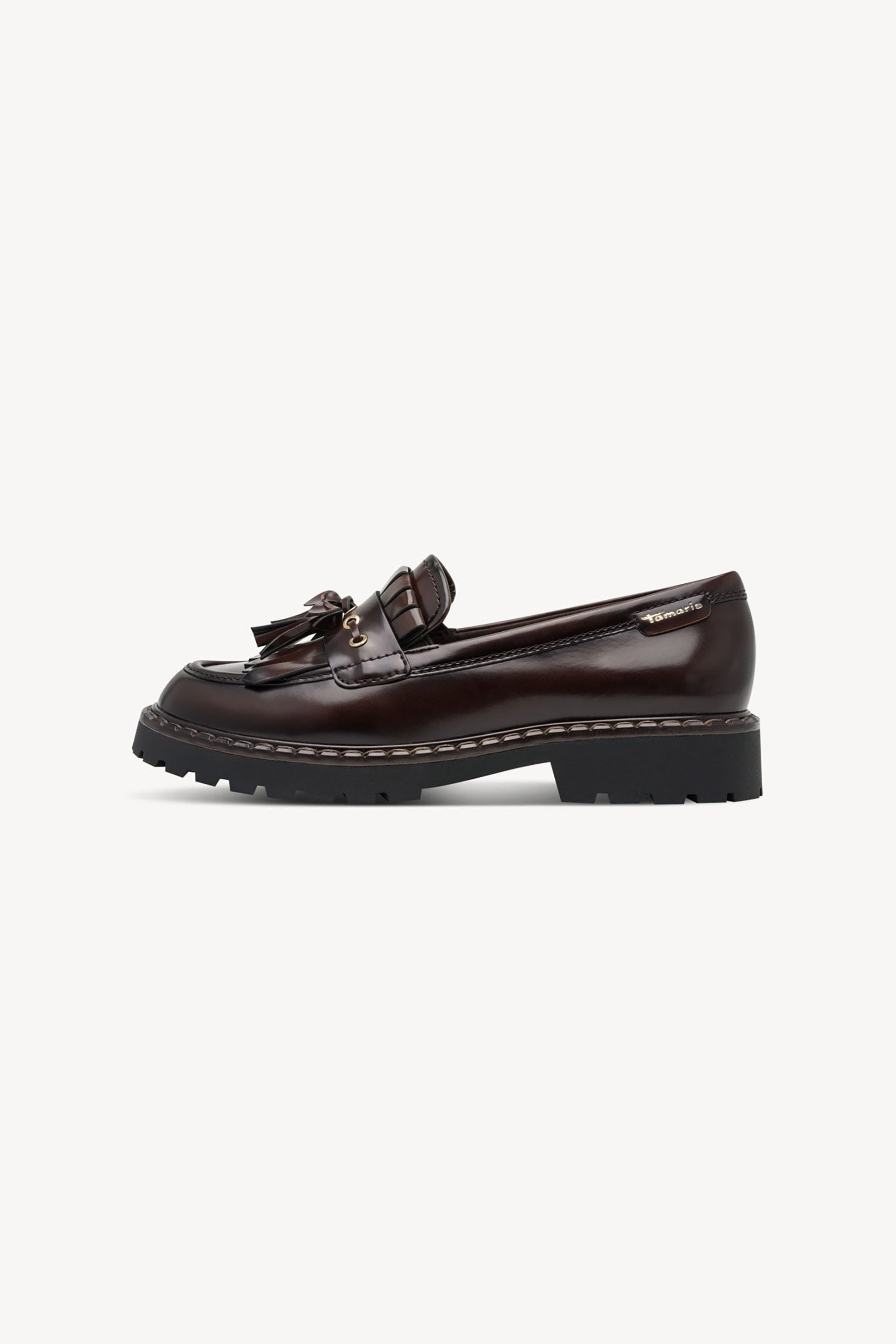 Tamaris γυναικεία loafers - 1-24353-47 Καφέ Σκούρο