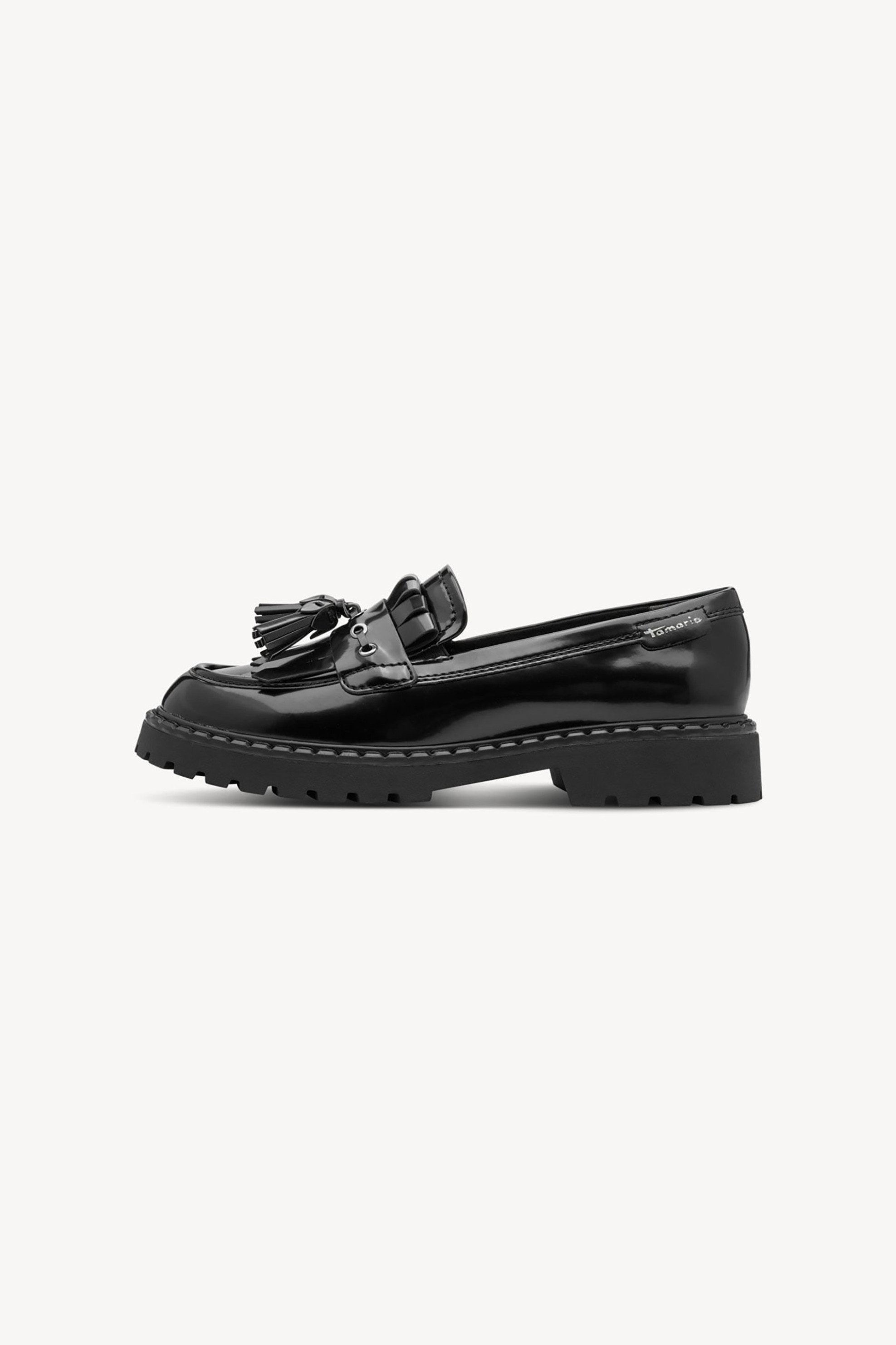 Tamaris γυναικεία loafers - 1-24353-47 Μαύρο