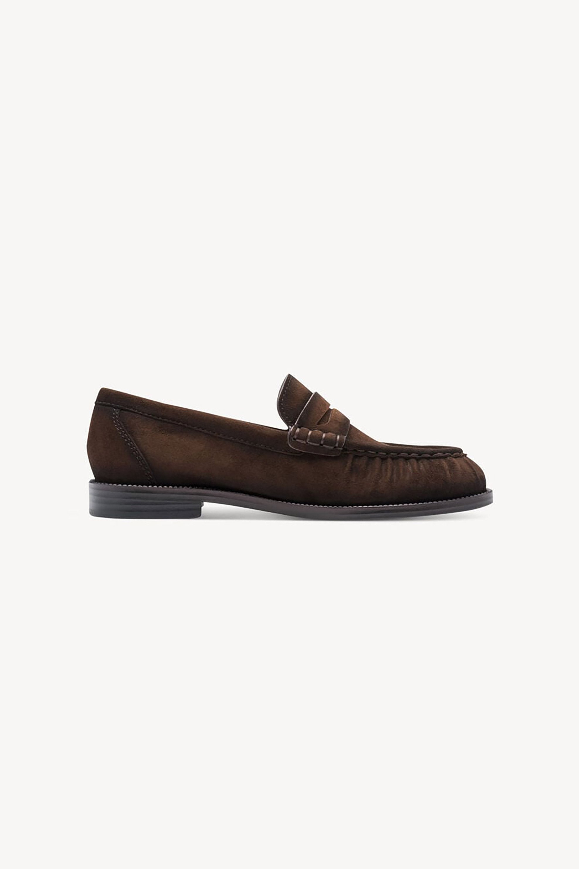 Tamaris γυναικεία δερμάτινα loafers - 1-24251-47 Καφέ Σκούρο