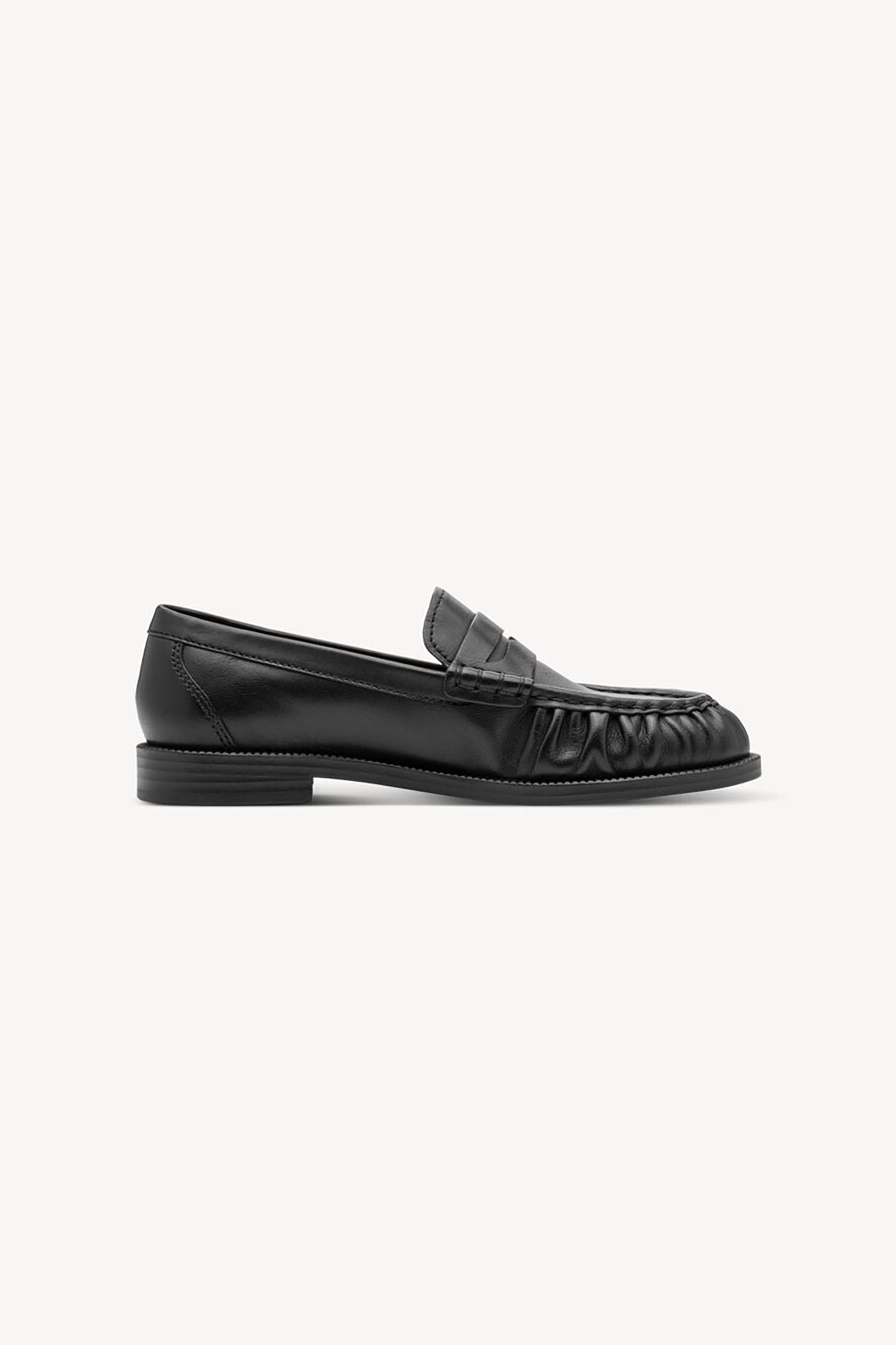 Tamaris γυναικεία δερμάτινα loafers - 1-24251-47 Μαύρο