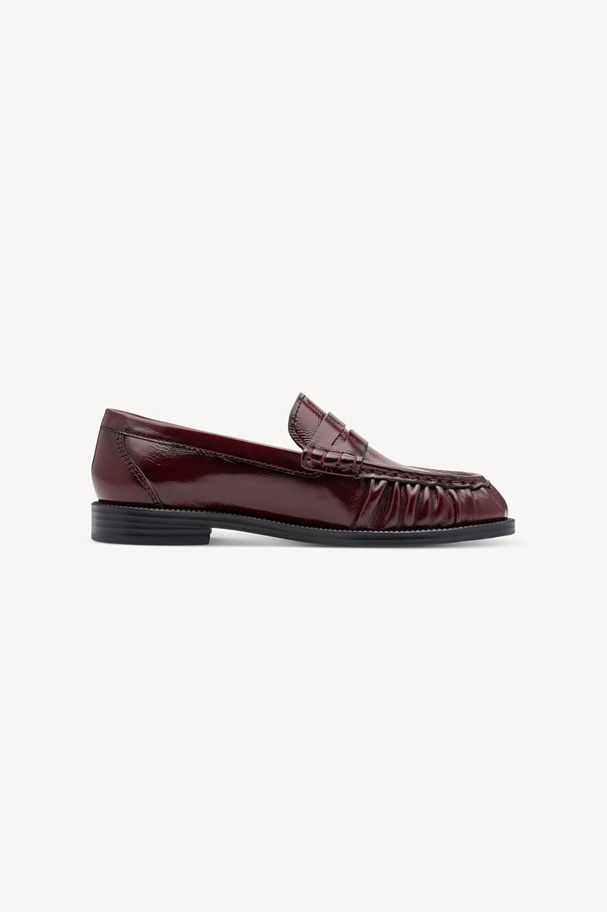 Tamaris γυναικεία δερμάτινα loafers - 1-24251-47 Μπορντό
