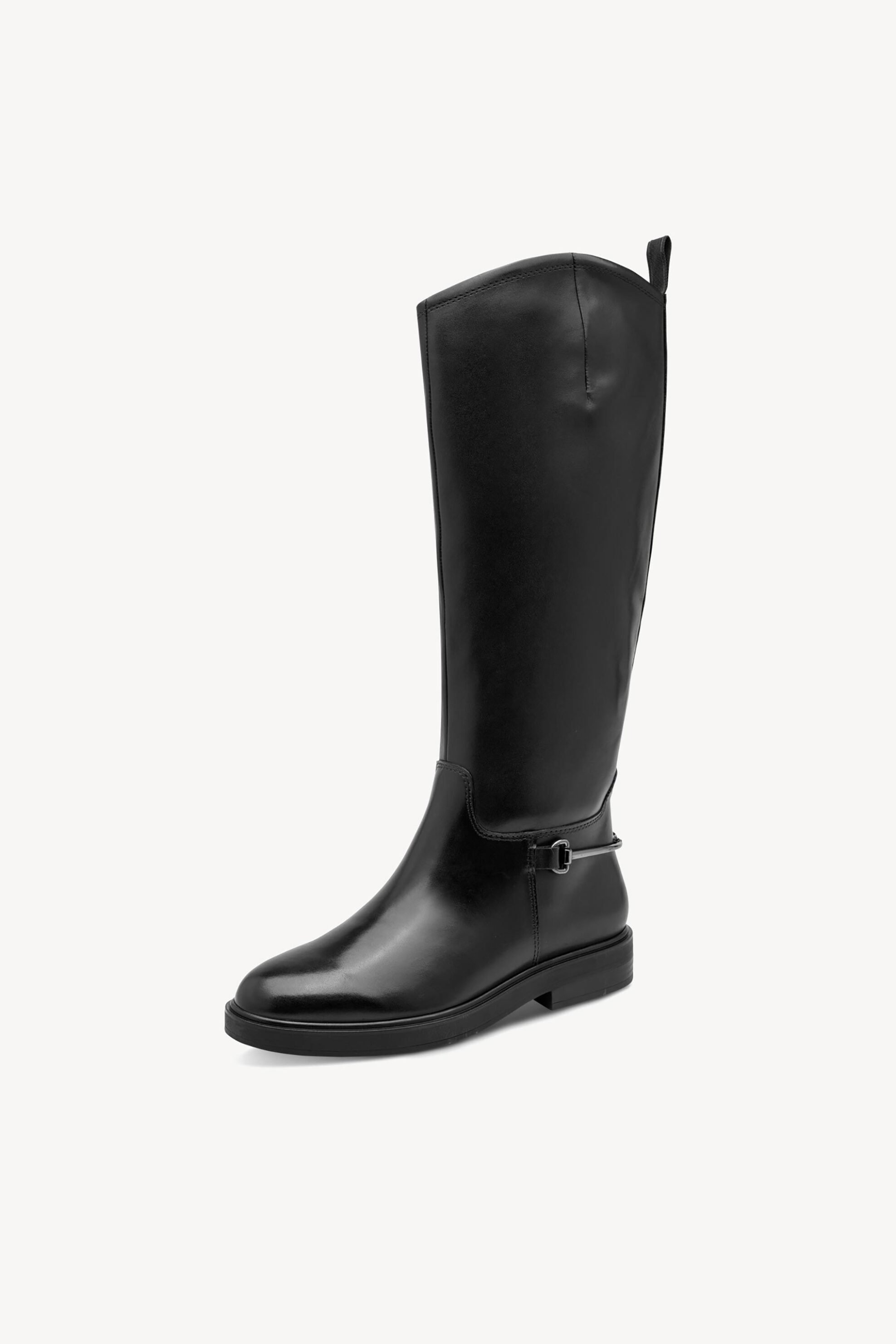 TAMARIS Tamaris γυναικείες δερμάτινες μπότες ιππασίας - 1-25541-47 Μαύρο - 3