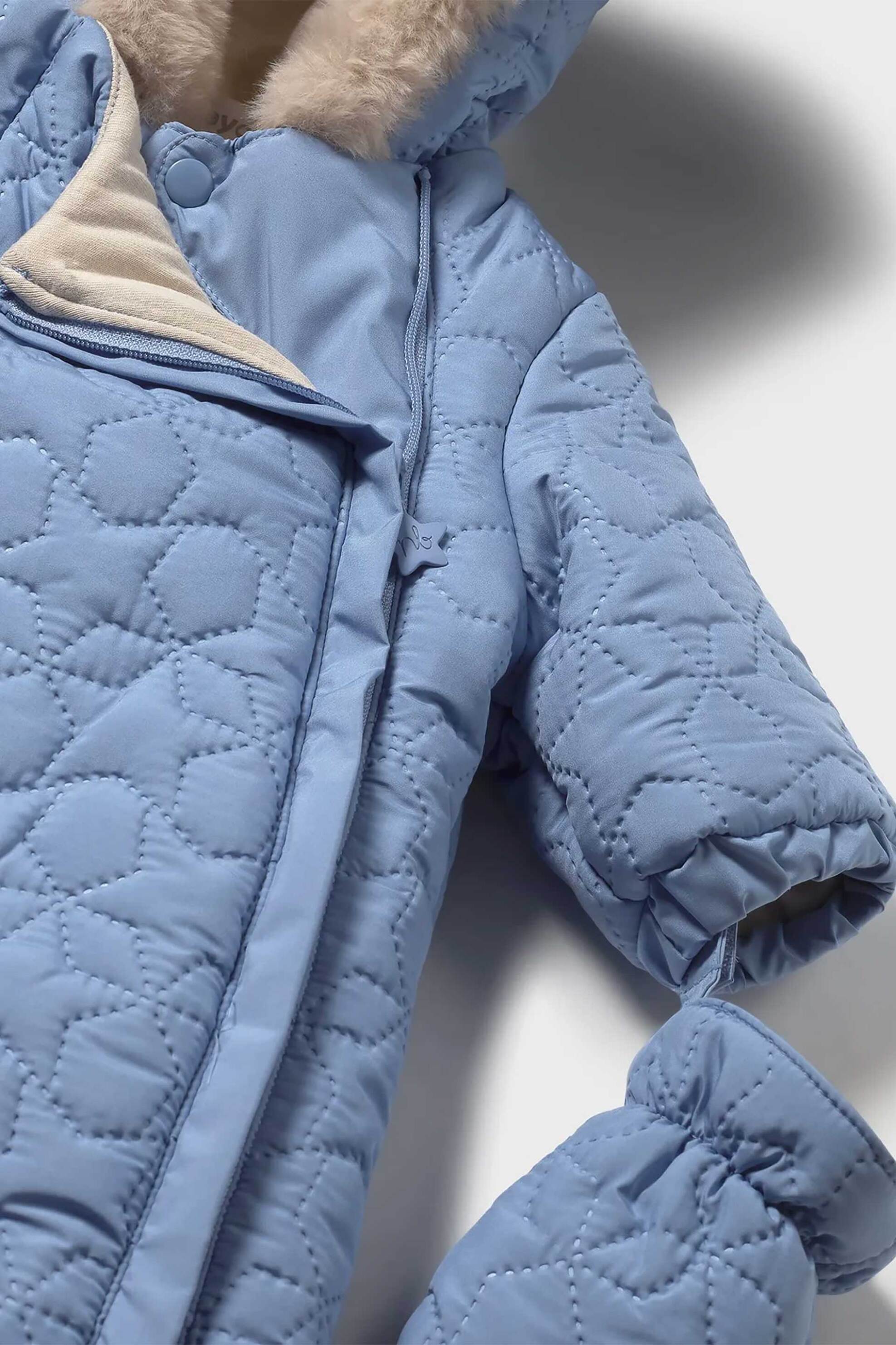 Mayoral βρεφικό φορμάκι εξόδου με κουκούλα - 2615-W26 Μπλε φωτογραφία