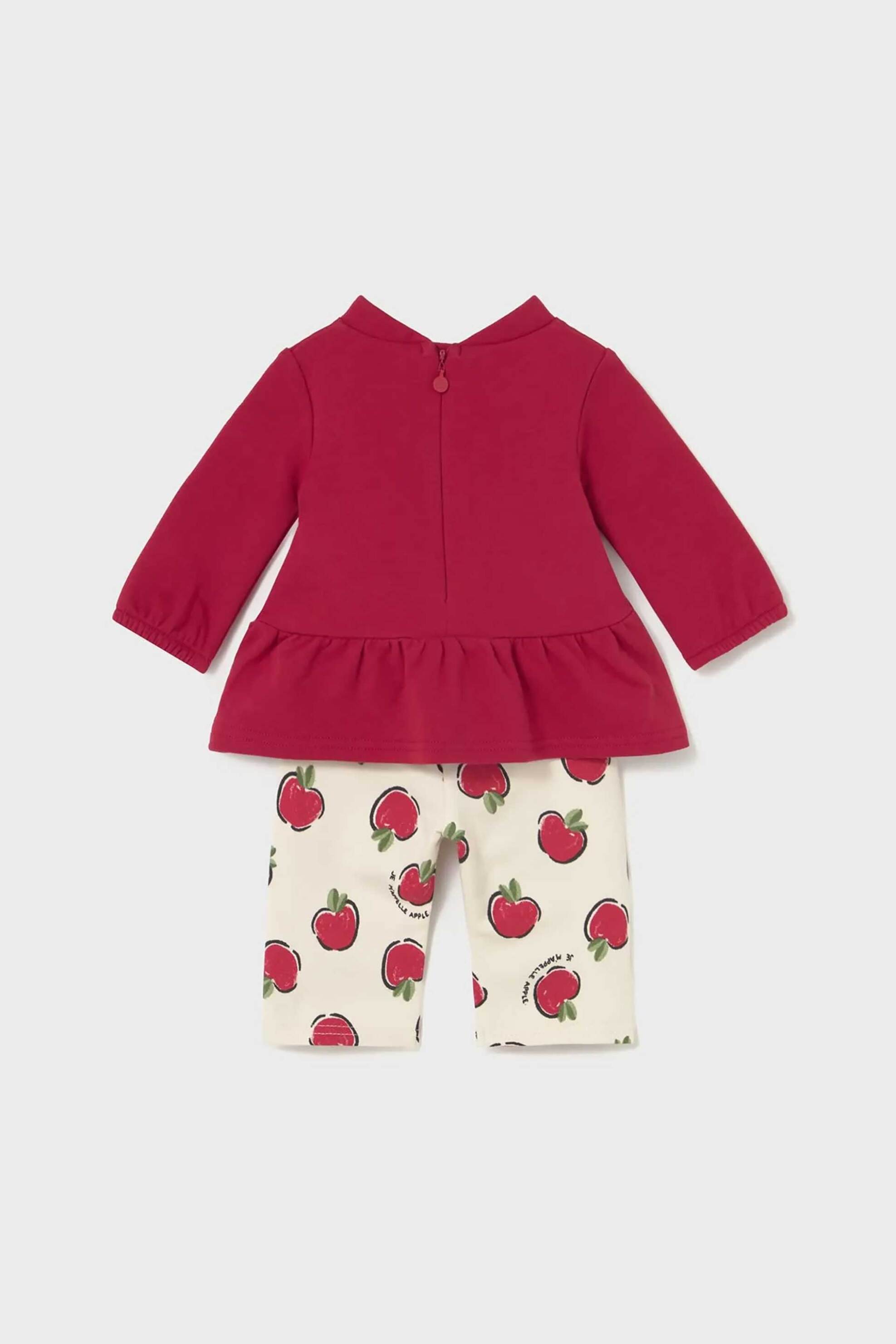 Mayoral βρεφικό σετ μακρυμάνικη μπλούζα με παντελόνι φόρμας (2 τεμάχια) - 2634-W26 Κόκκινο φωτογραφία