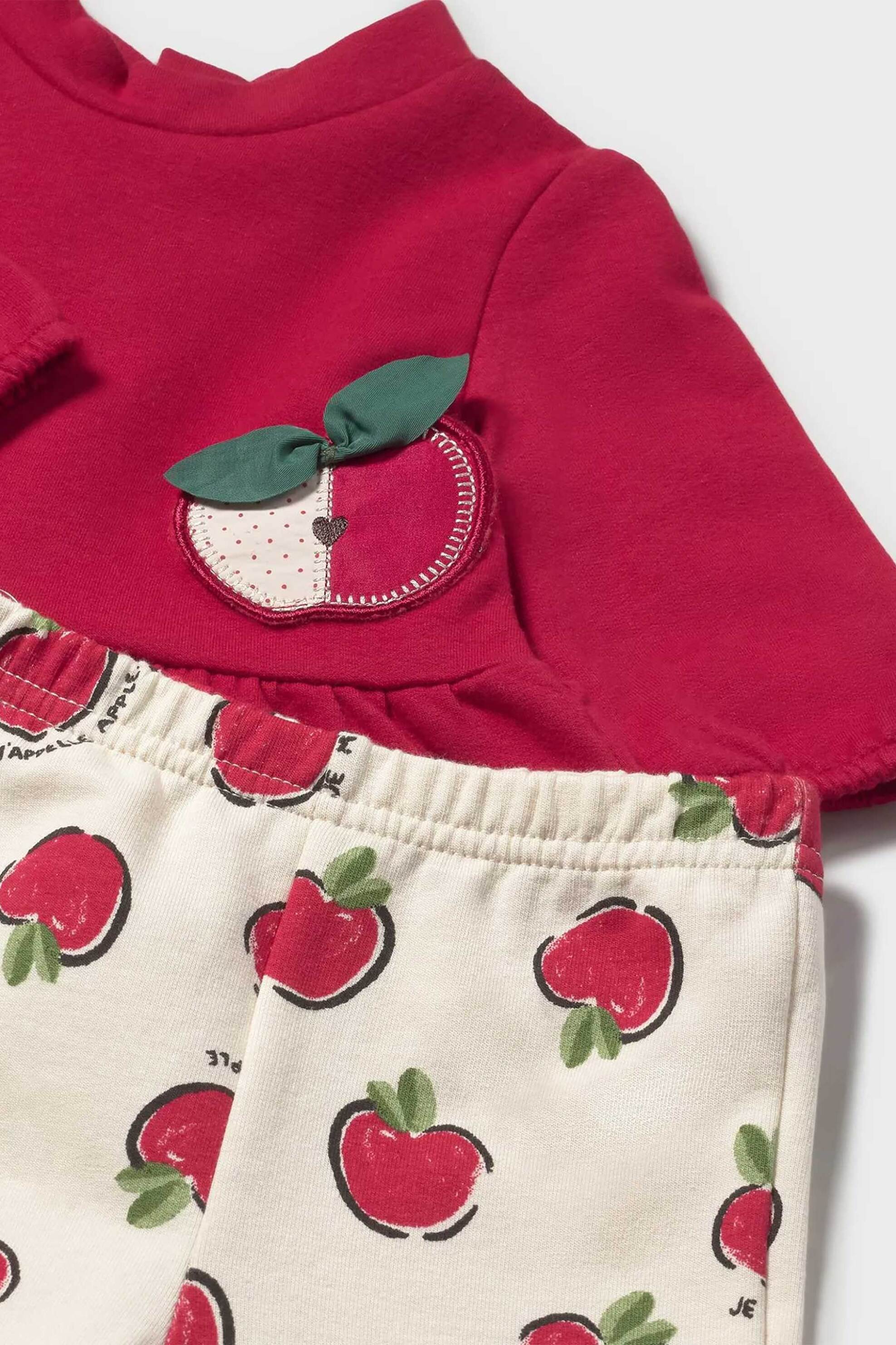 Mayoral βρεφικό σετ μακρυμάνικη μπλούζα με παντελόνι φόρμας (2 τεμάχια) - 2634-W26 Κόκκινο φωτογραφία