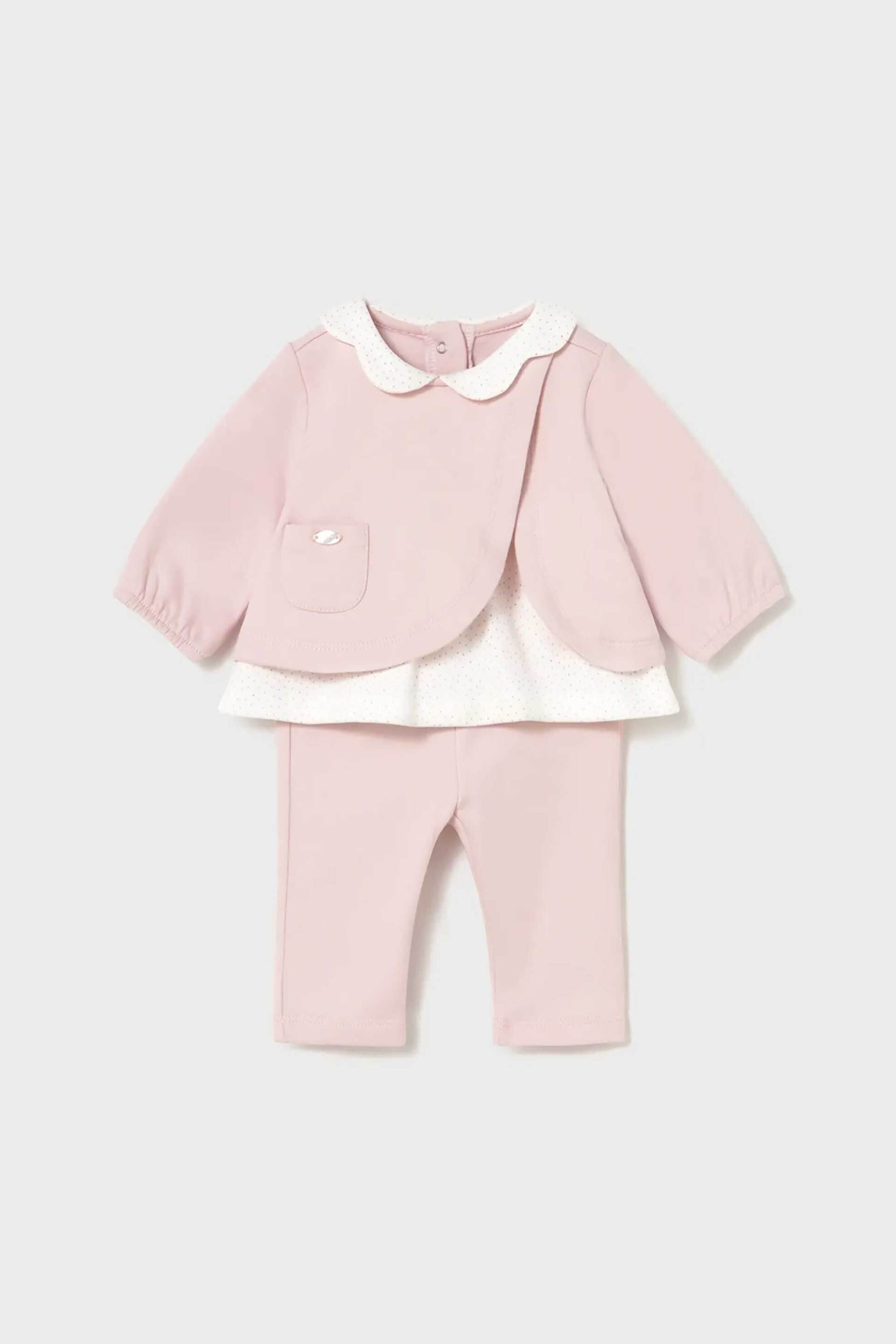 Mayoral βρεφικό σετ μπλουζάκι με κολάν (2 τεμάχια) - 2707-W26 Ροζ Ανοιχτό φωτογραφία