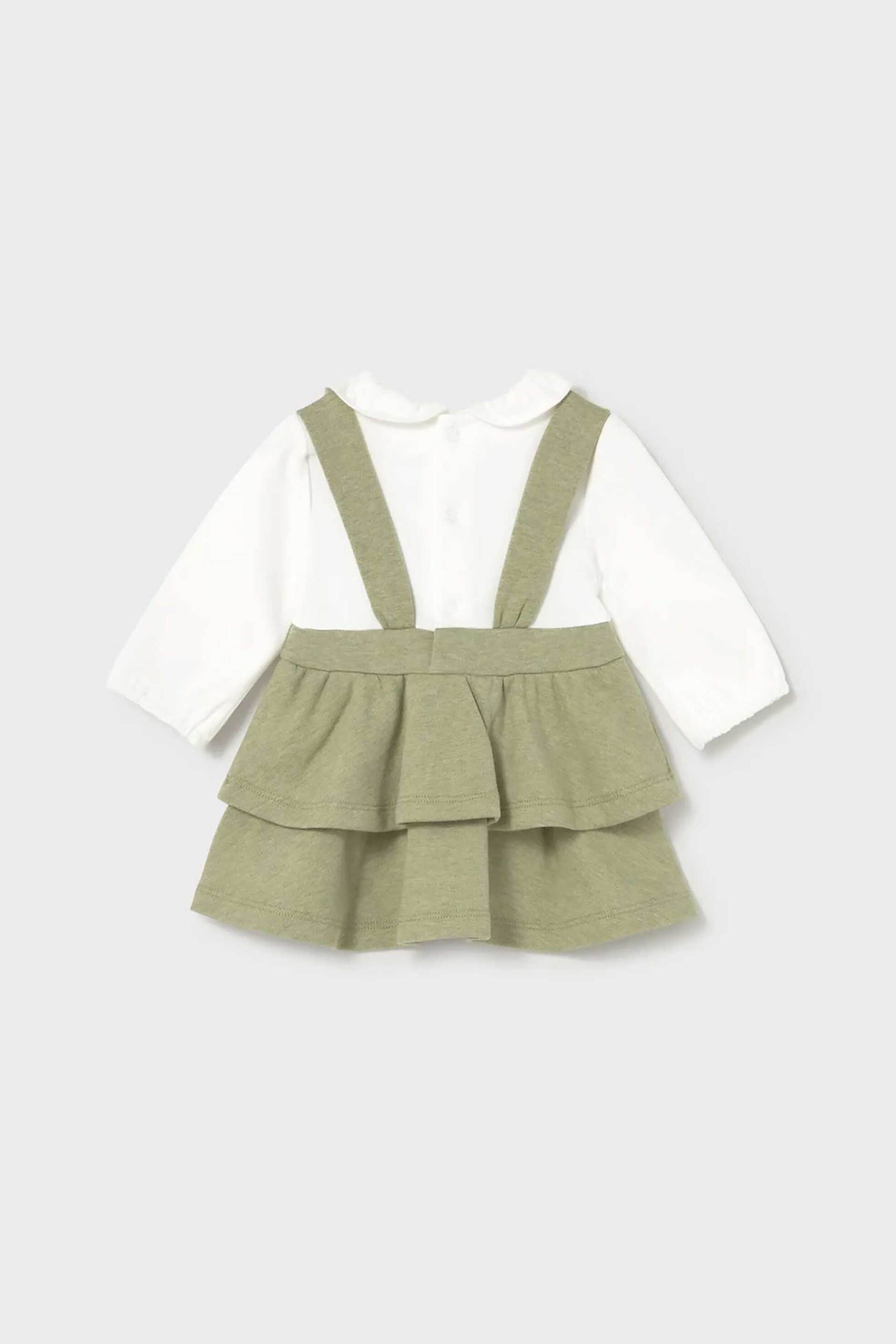 Mayoral βρεφικό φορμάκι με σαλοπέτα - 2801-W26 Λαδί φωτογραφία