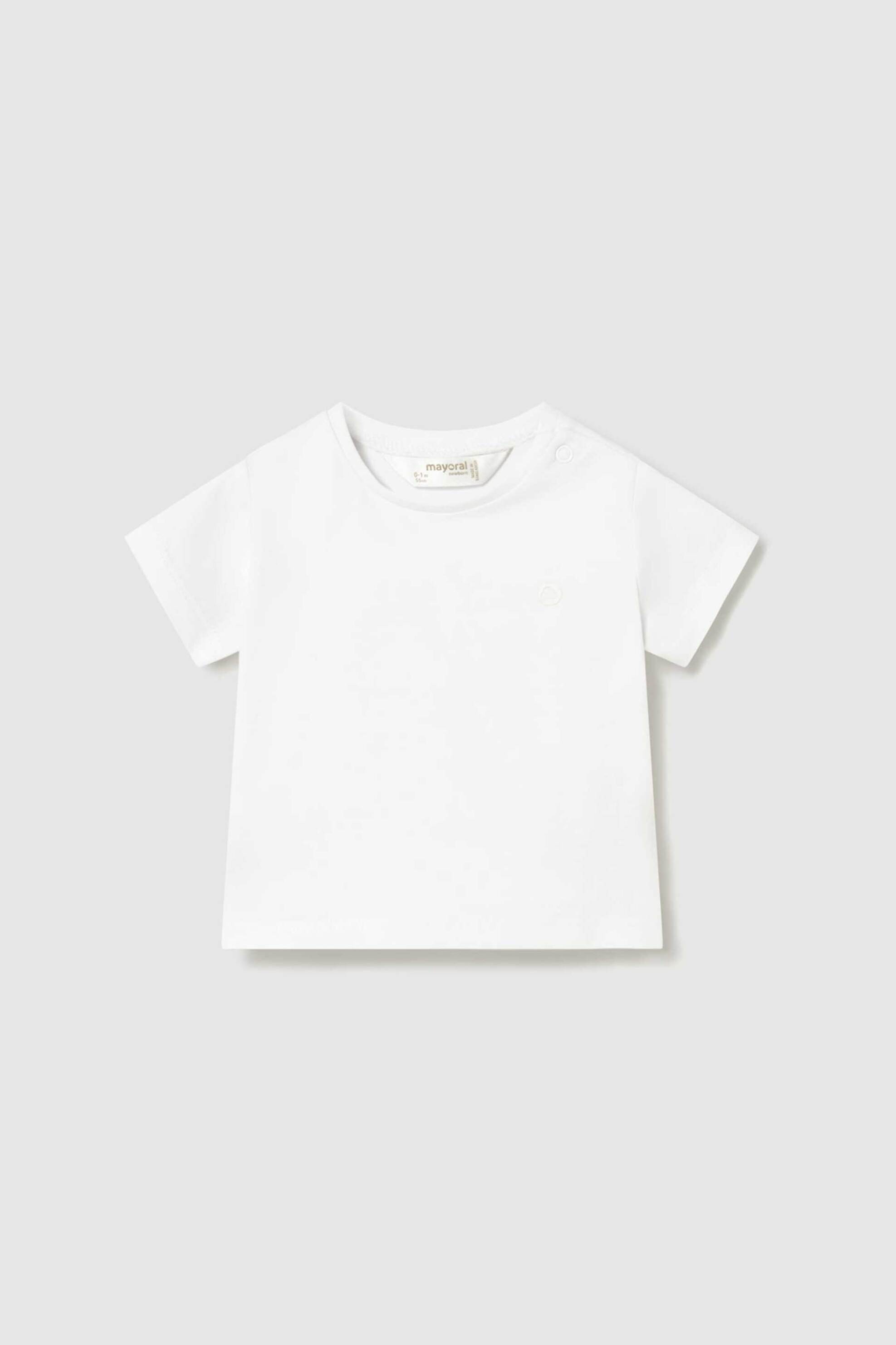 Mayoral βρεφική μπλούζα μονόχρωμη - 1073-S26 Λευκό