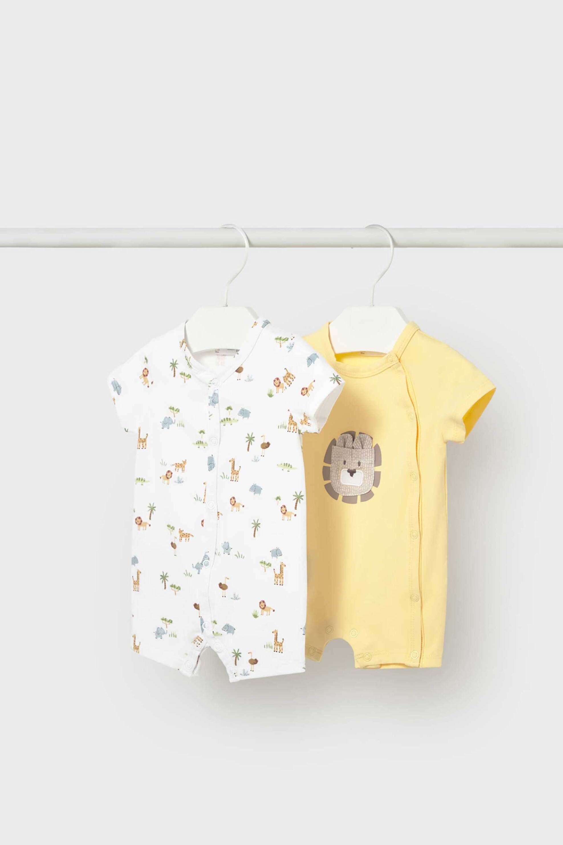 Mayoral βρεφικό σετ πιτζαμάκια (2 τεμάχια) - 1719-S26 Κίτρινο