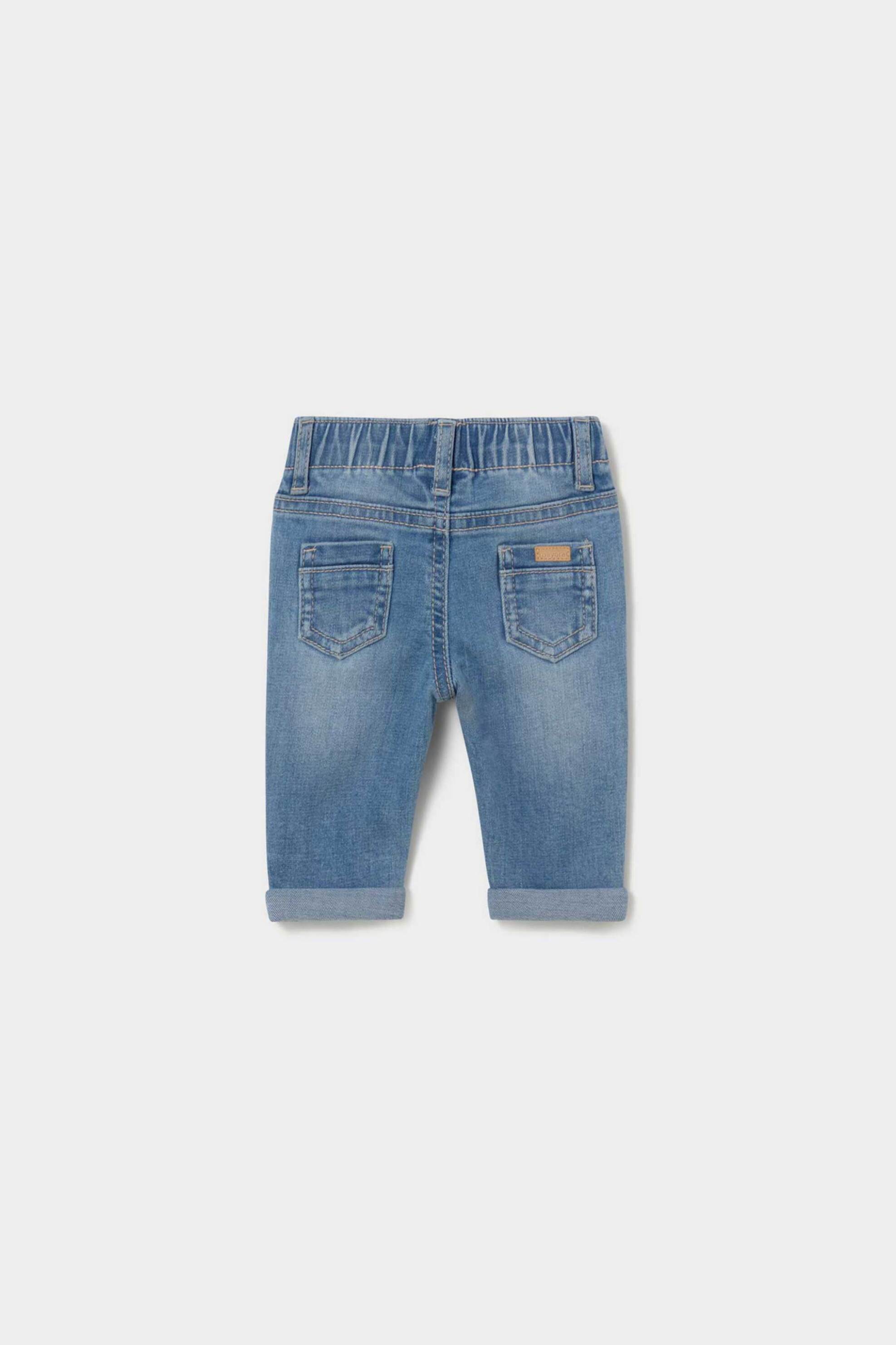 Mayoral βρεφικό τζιν παντελόνι - 596-S26 Denim Blue Σκούρο φωτογραφία