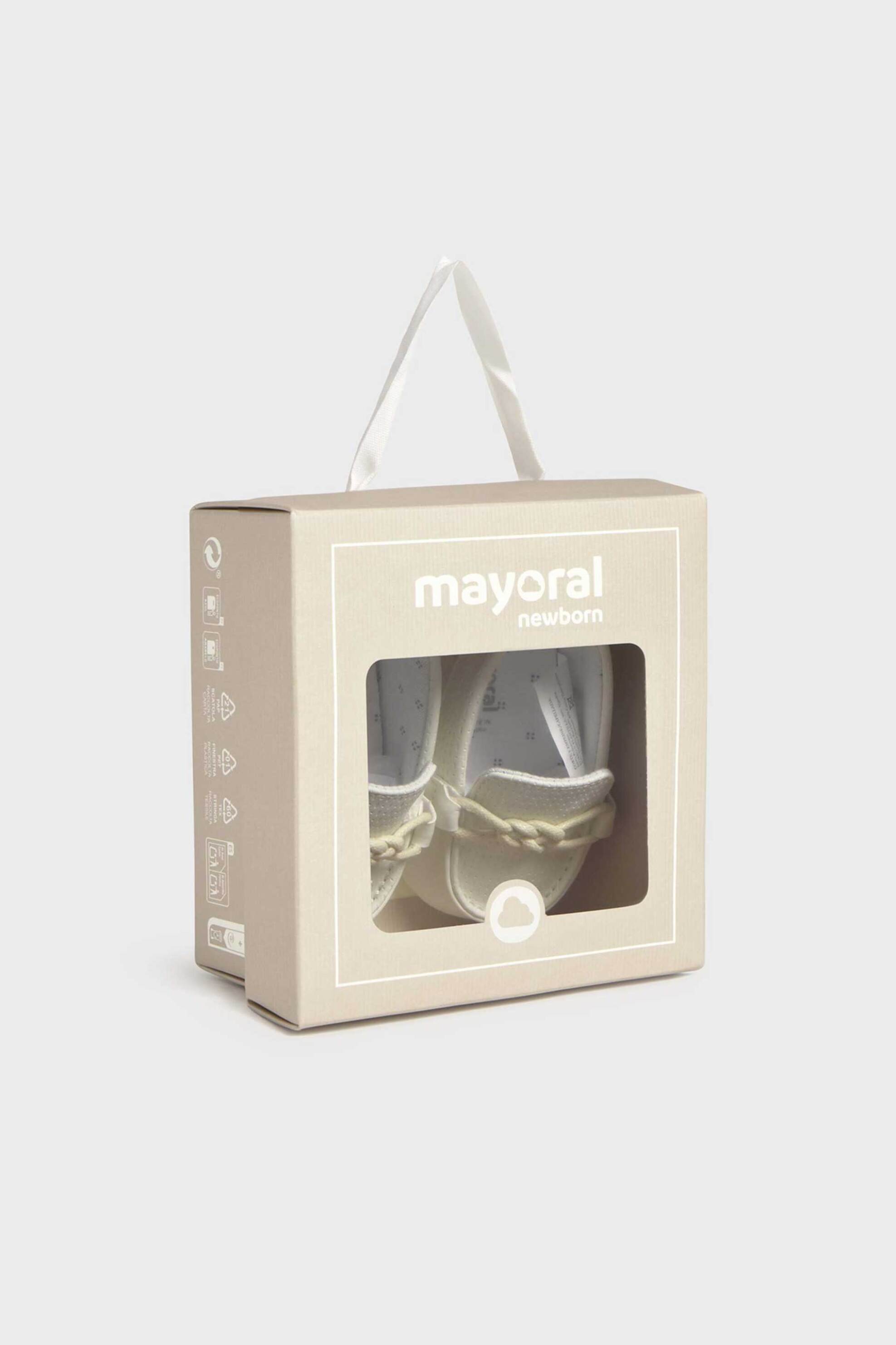 Mayoral Βρεφικά Μοκασίνια Μονόχρωμα - 9083-S26 Λευκό