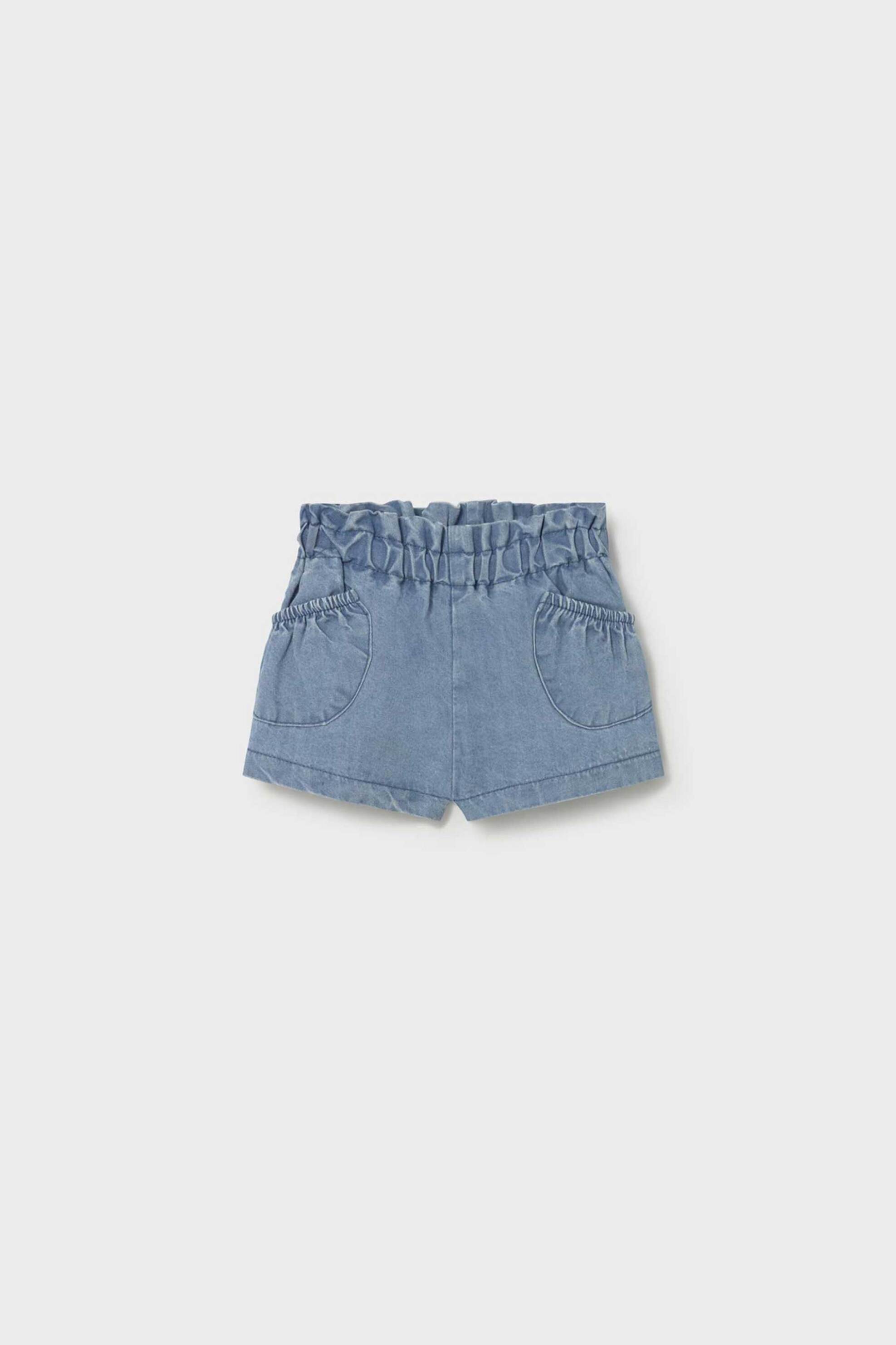 MAYORAL Mayoral βρεφικό denim σορτς - 1285-S26 Denim Blue Σκούρο