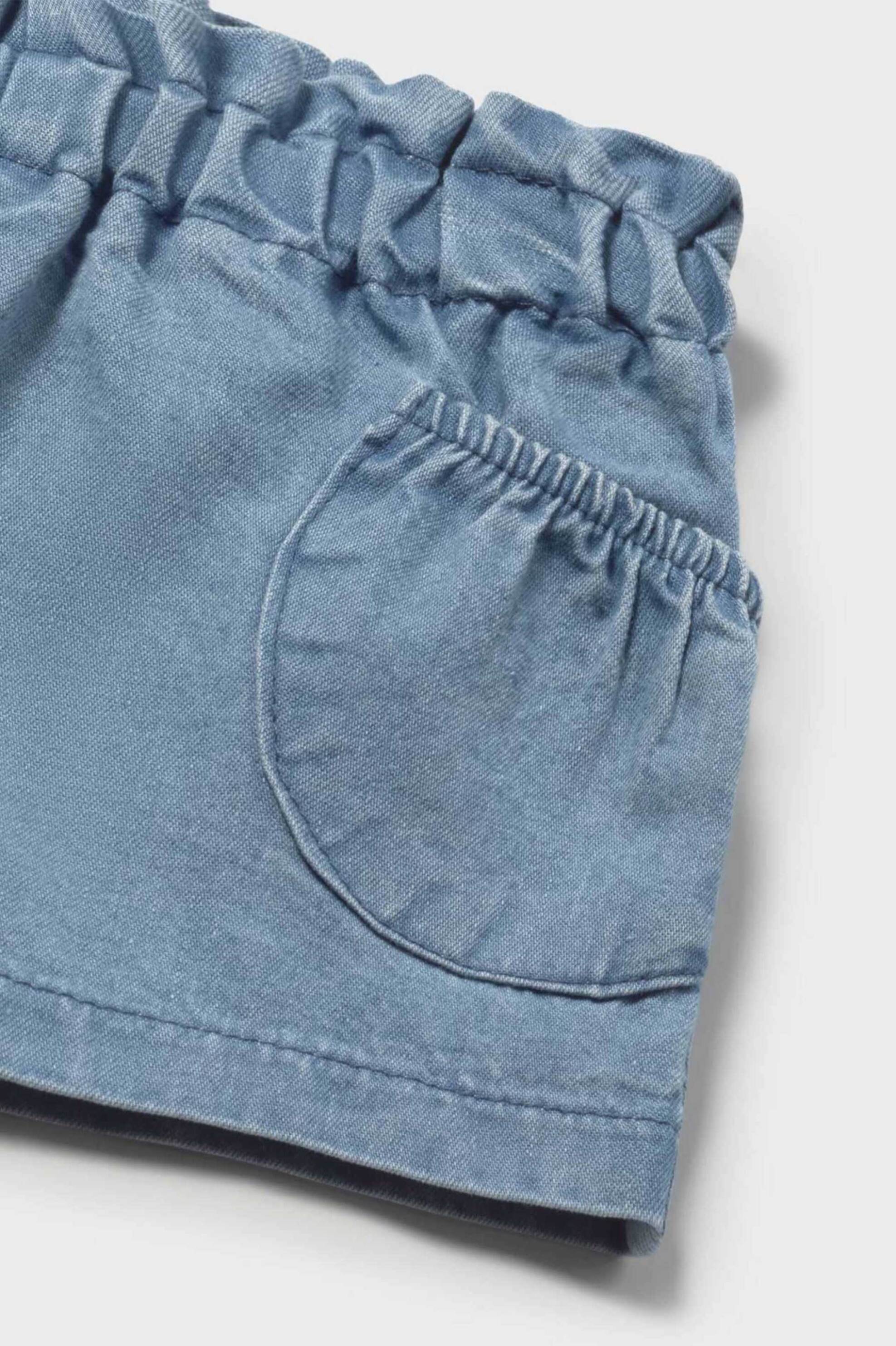 Mayoral βρεφικό denim σορτς - 1285-S26 Denim Blue Σκούρο φωτογραφία