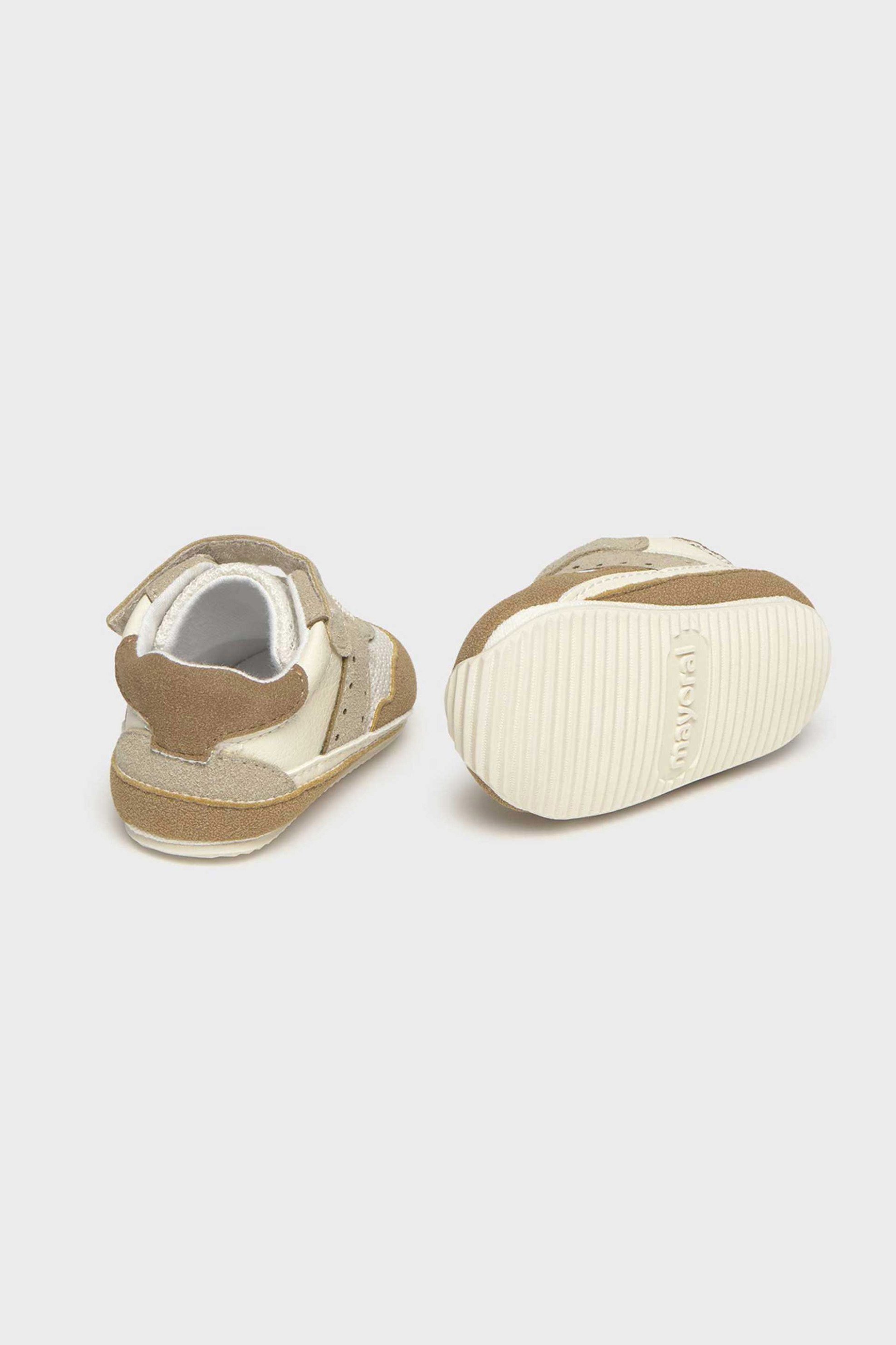 Mayoral Βρεφικά Sneaker με Ελαστικά Κορδόνια - 9087-S26 Μπεζ