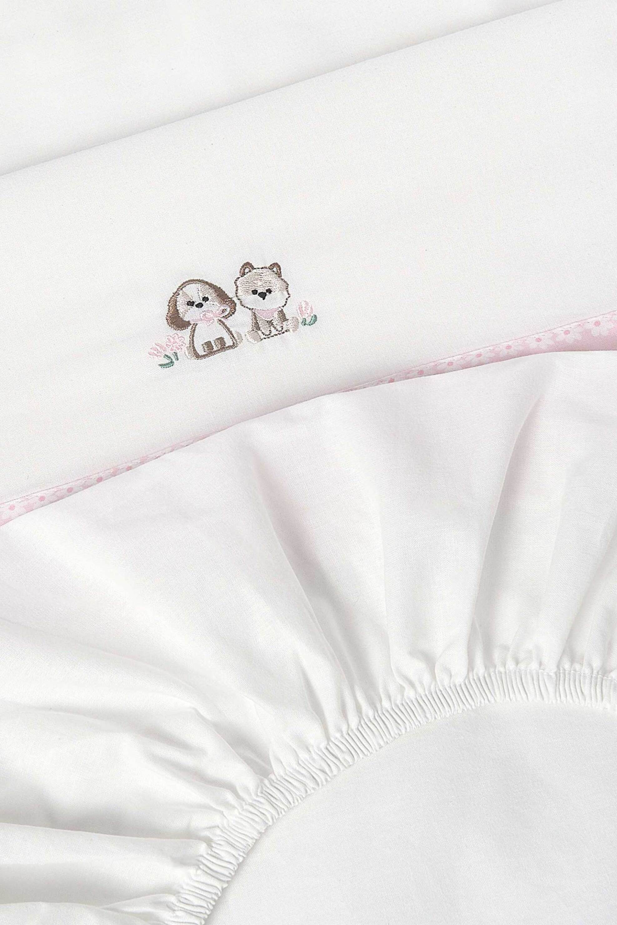 Mayoral σετ βρεφικά σεντόνια με κέντημα (3 τεμάχια) - 9121-S26 Ροζ φωτογραφία