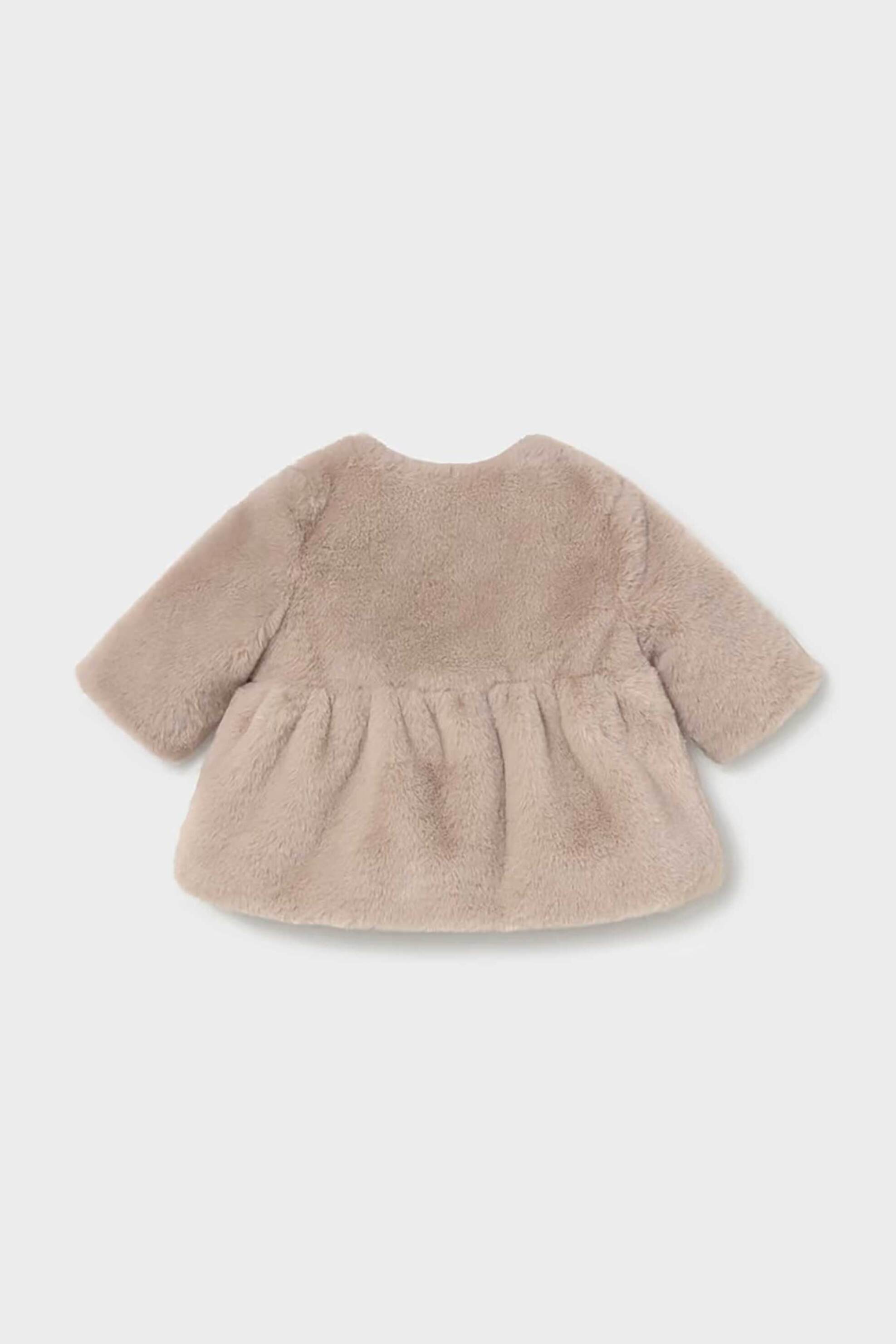 Mayoral Βρεφική Faux Γούνα με Βολάν - 2406-W27 Taupe