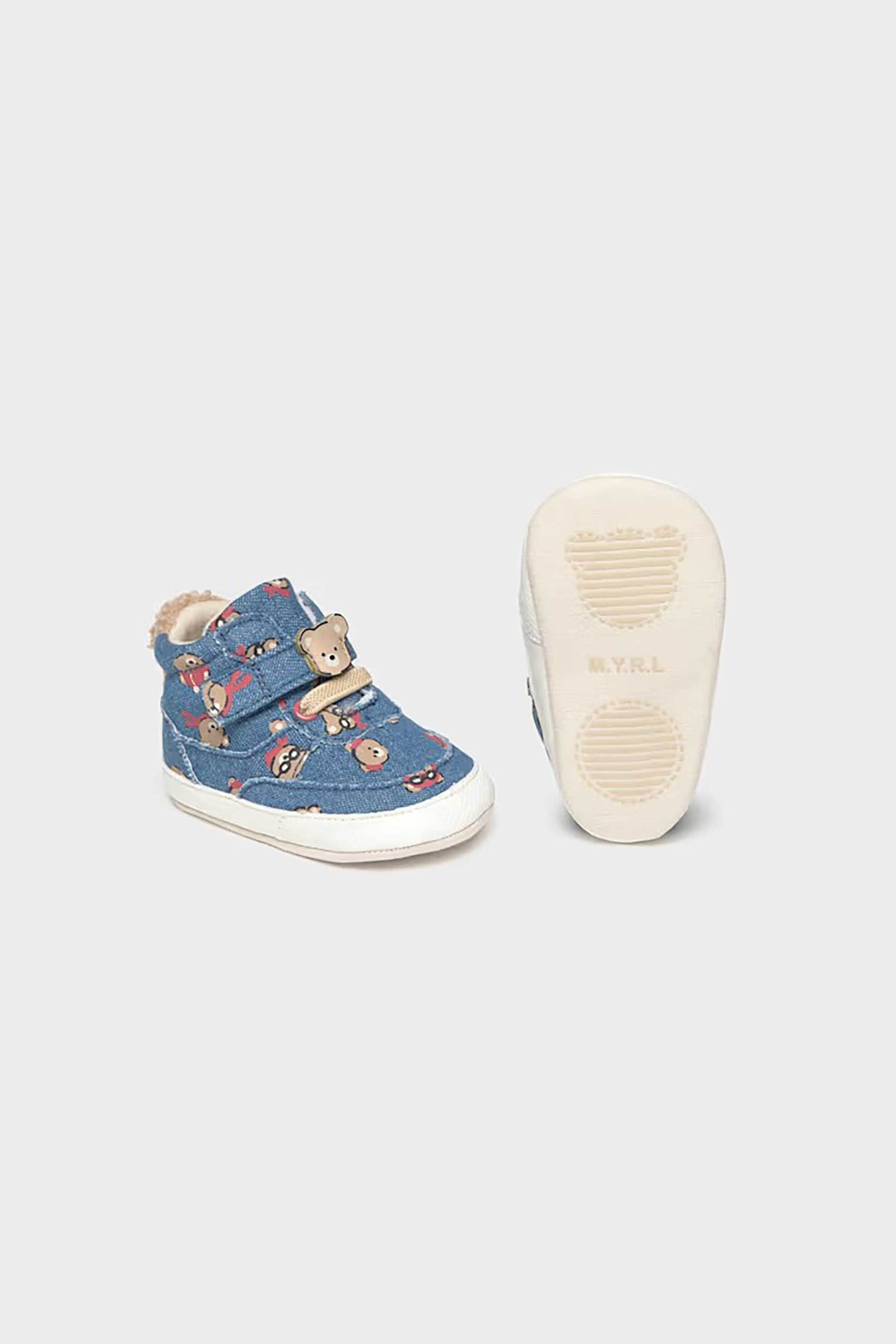 Mayoral Βρεφικά Μποτάκια με Αρκουδάκια - 9150-W27 Denim Blue Σκούρο