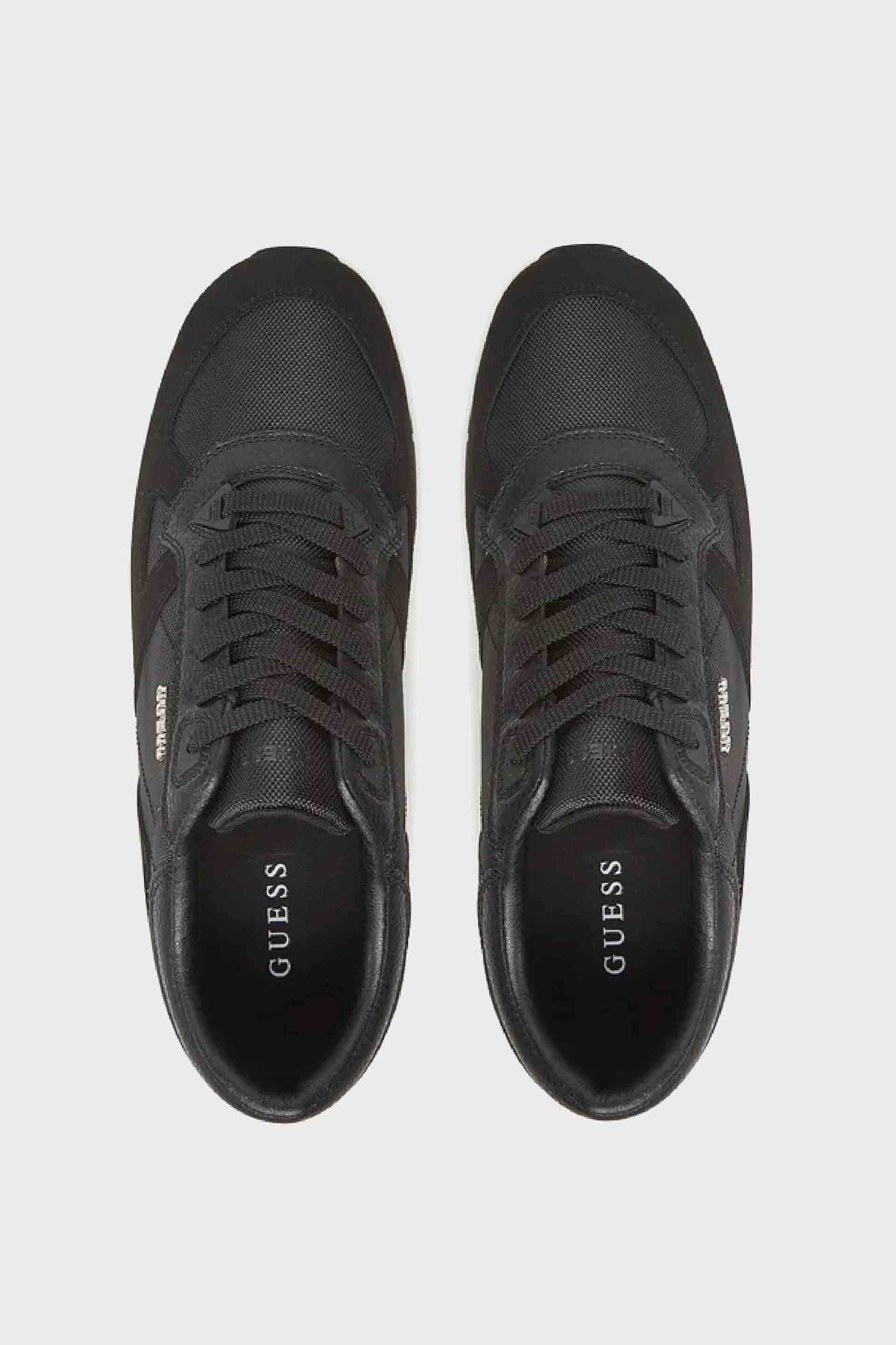 Guess ανδρικά sneakers μονόχρωμα με λογότυπο "Tresa" - FMTTREFAB12 Μαύρο φωτογραφία