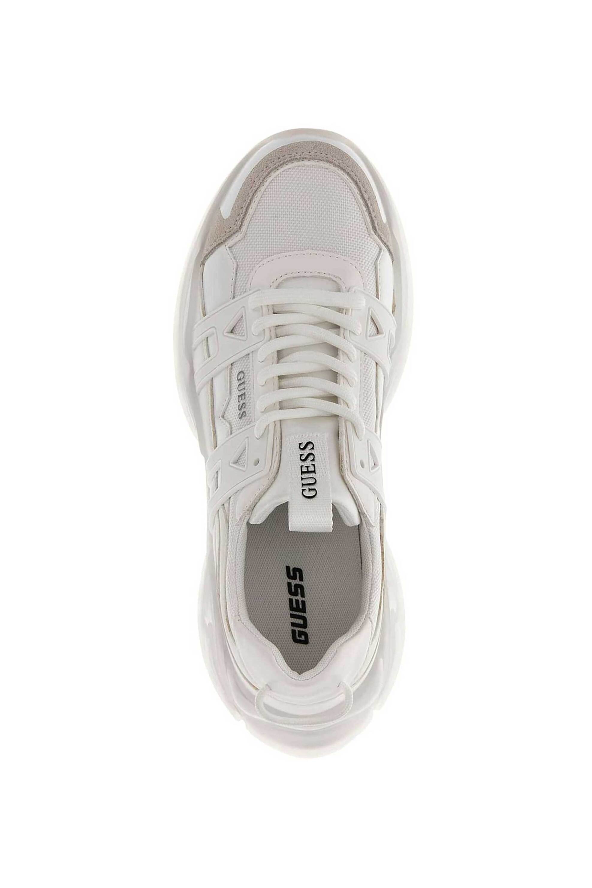 Guess Ανδρικά Sneakers Belluno - Fmfunoell12 Λευκό