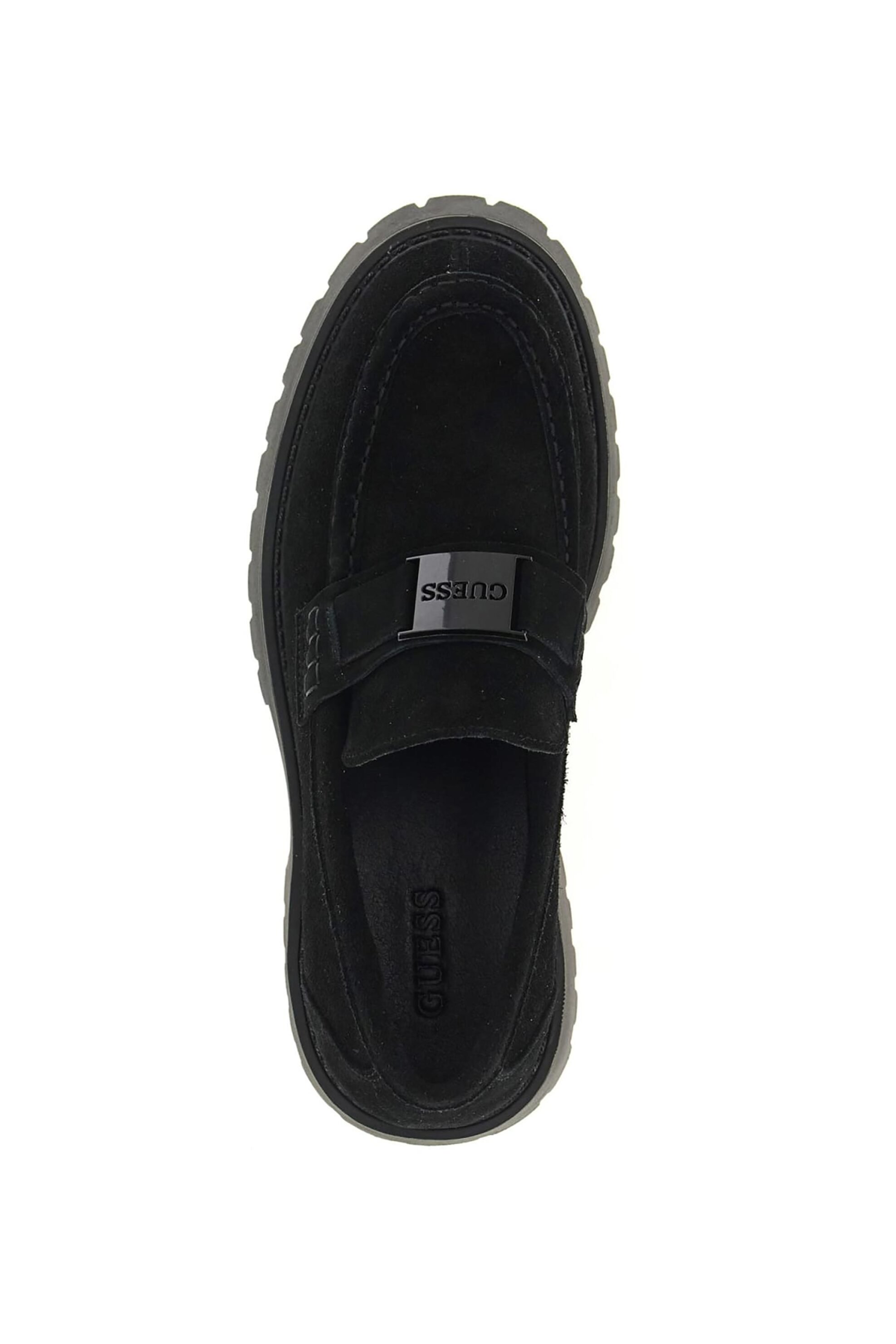 Guess Ανδρικά Suede Μοκασίνια Gorizia - Fmtziasue14 Μαύρο