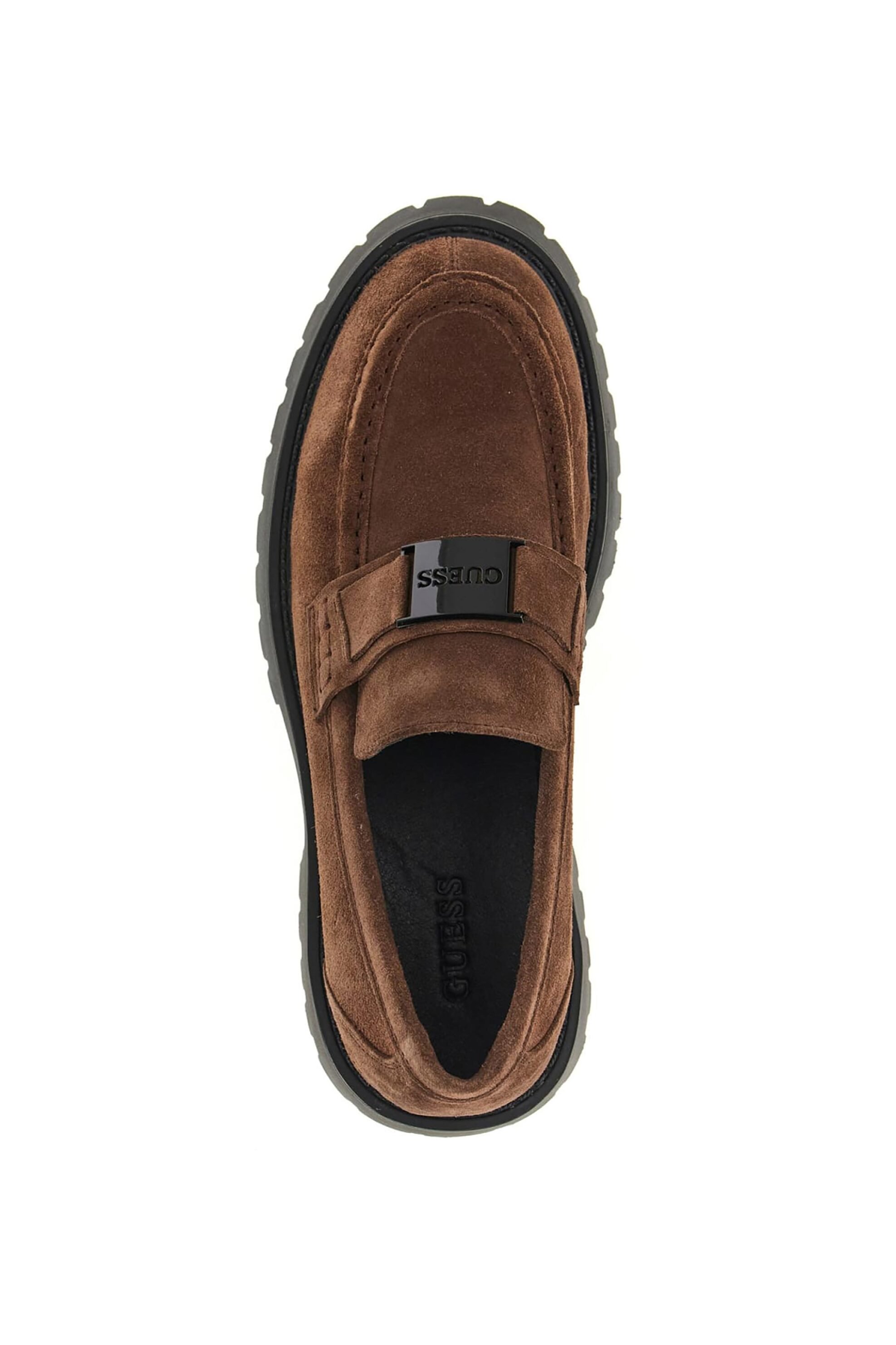 Guess Ανδρικά Suede Μοκασίνια Gorizia - Fmtziasue14 Καφέ