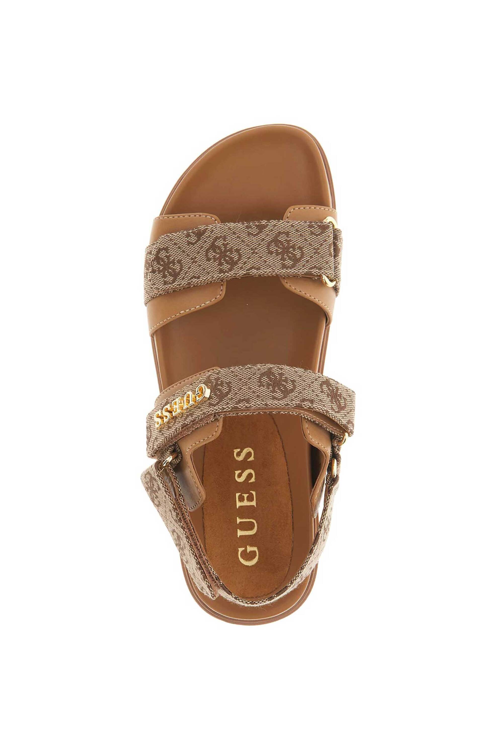 Guess Γυναικεία Σανδάλια Florizy - Flpzy2Fal03 Μπεζ