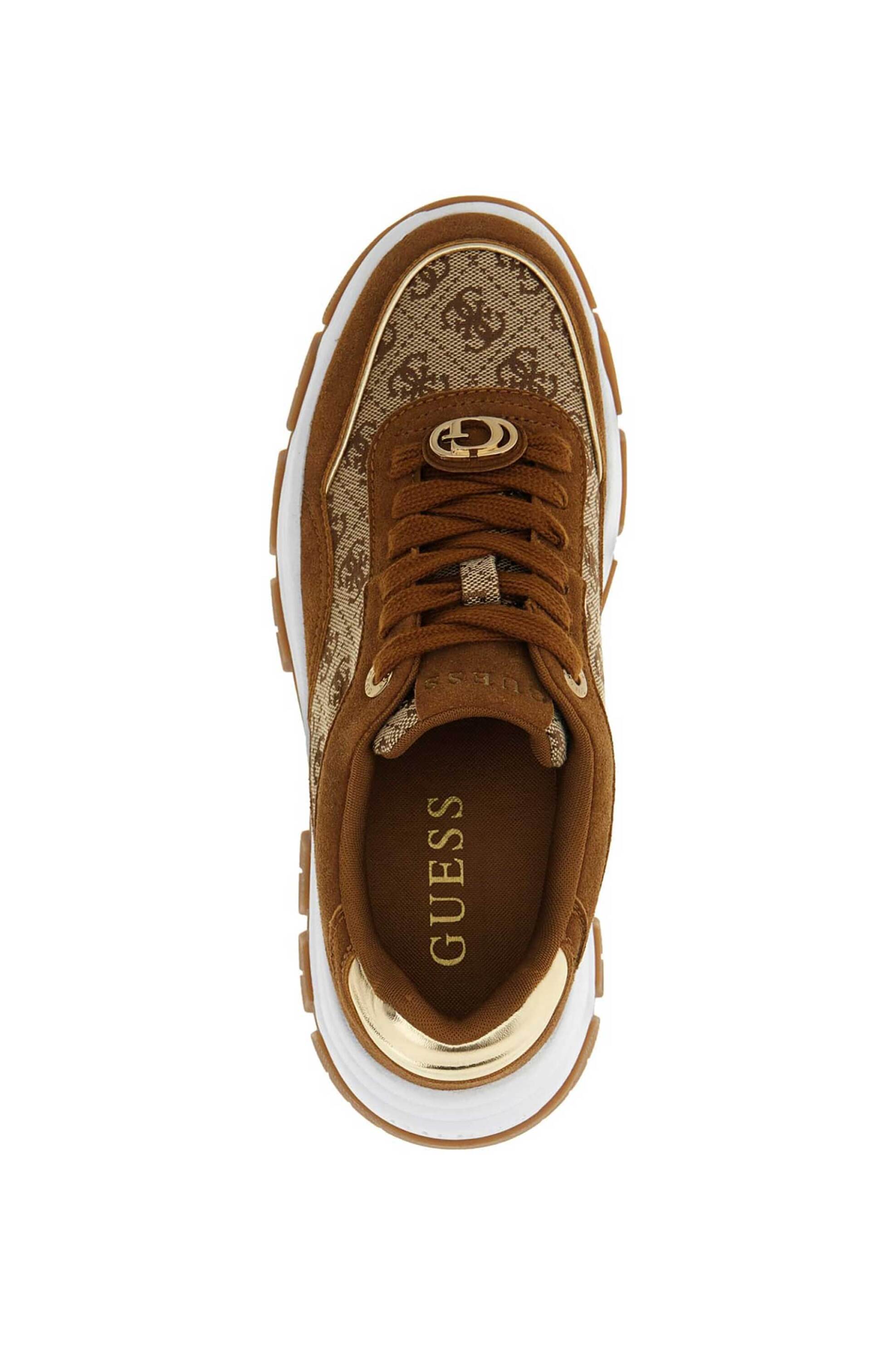 Guess Γυναικεία Sneakers Berrett - Flpbt3Fal12 Μπεζ