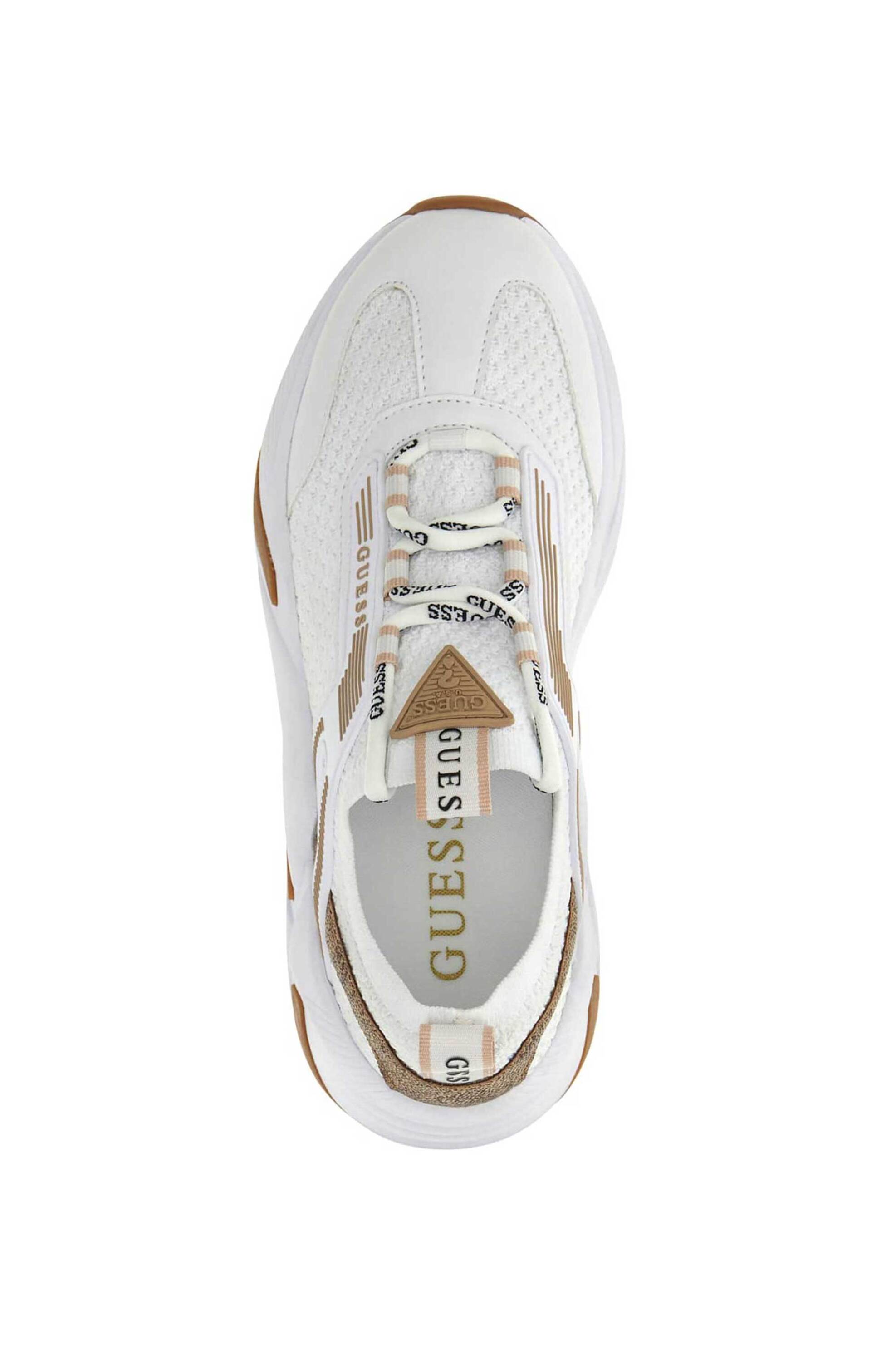 Guess Γυναικεία Sneakers Genga - Flpgenfap12 Λευκό