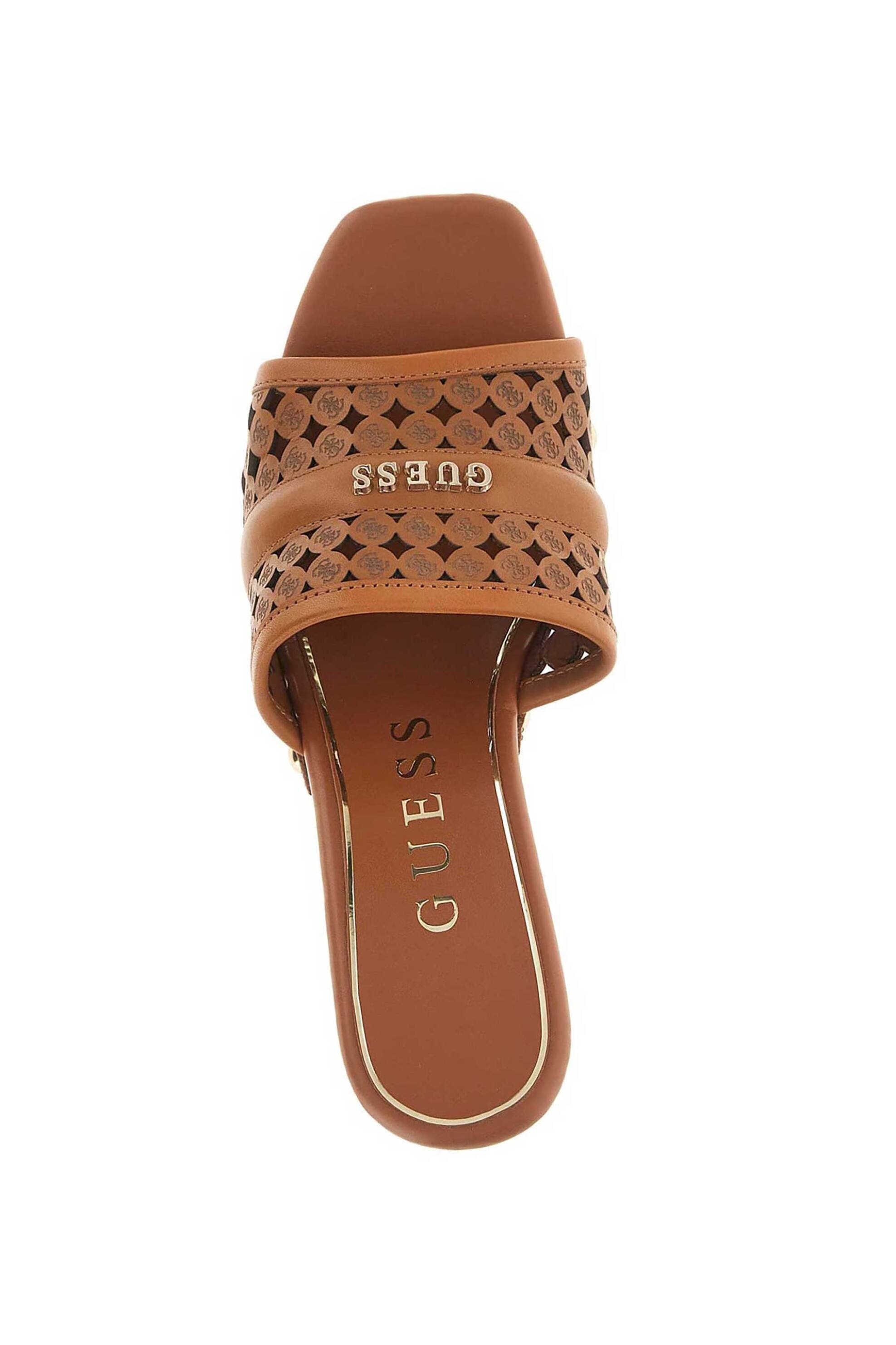 Guess Γυναικεία Mules Quill - Flj2Lllea04 Καφέ