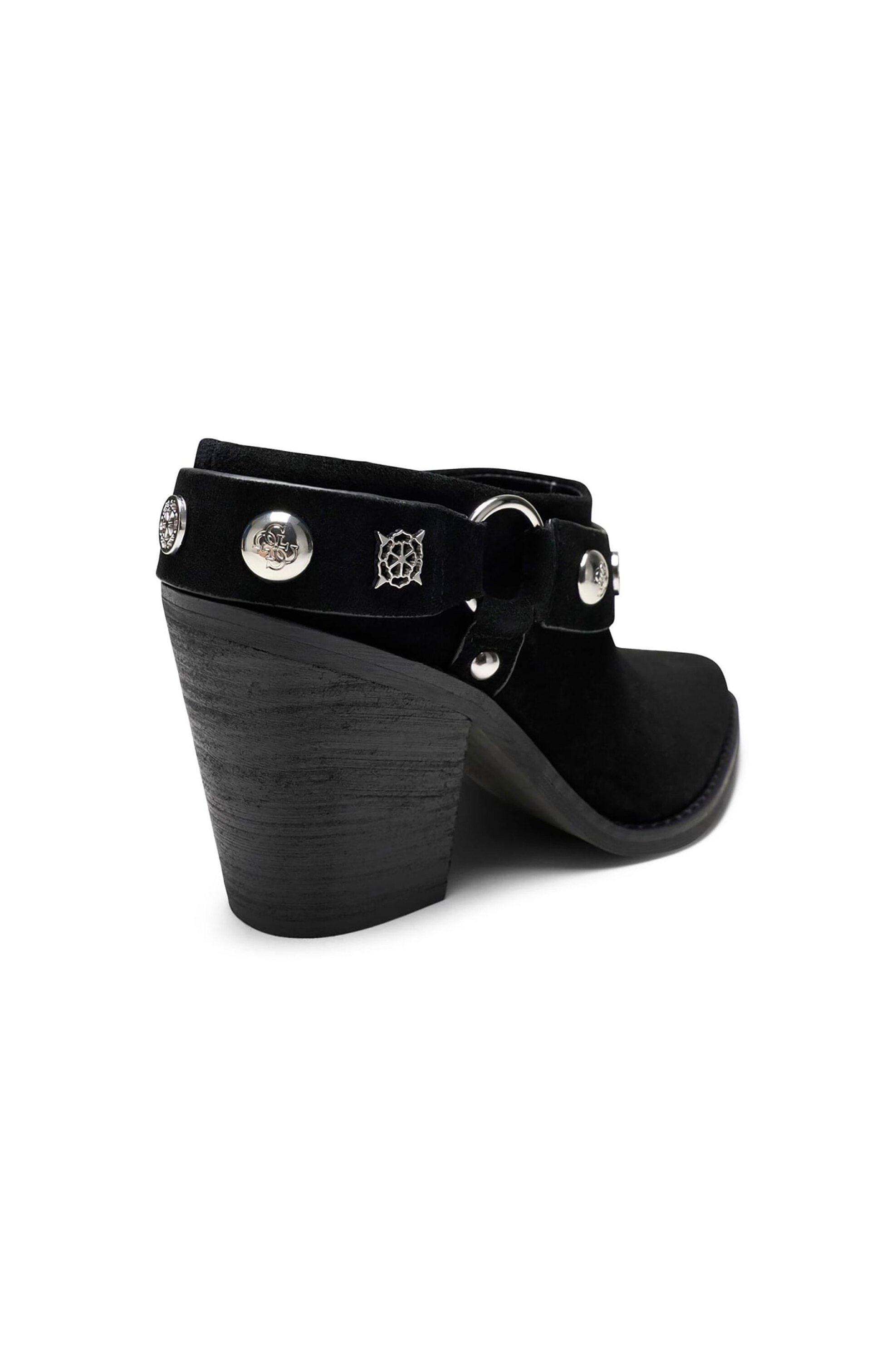 Guess Γυναικεία Suede Μποτάκια Sashlin - Fltsansue09 Μαύρο