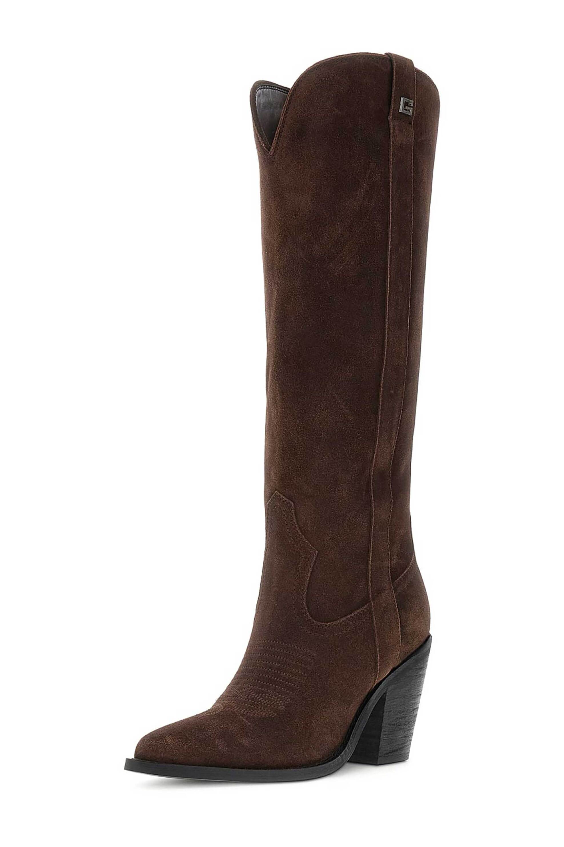 GUESS Guess γυναικείες suede μπότες "Sashan" - FLTSN2SUE11 Καφέ - 2