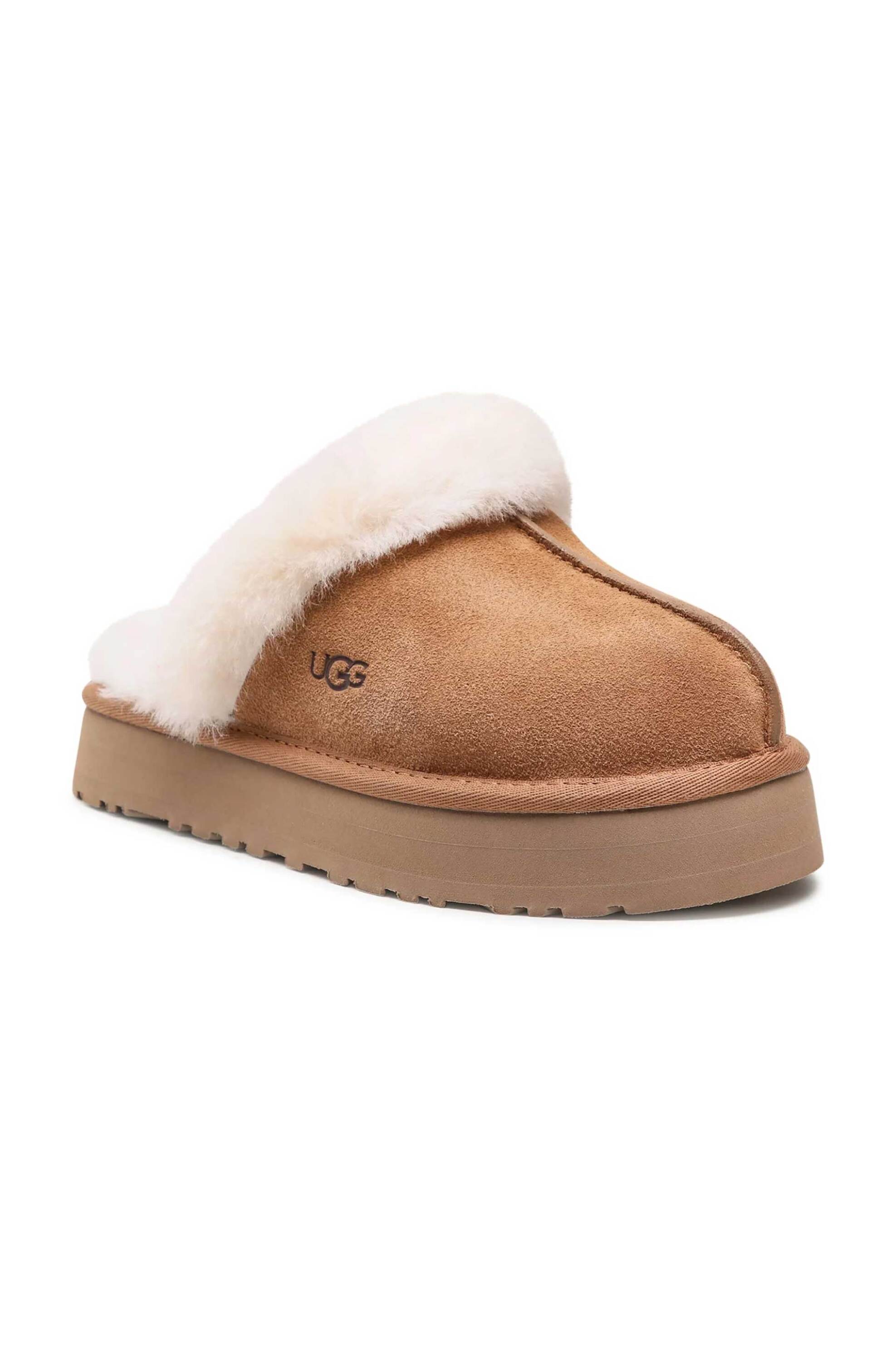 Ugg γυναικείες suede παντόφλες "Che" - 1122550 Καμηλό φωτογραφία