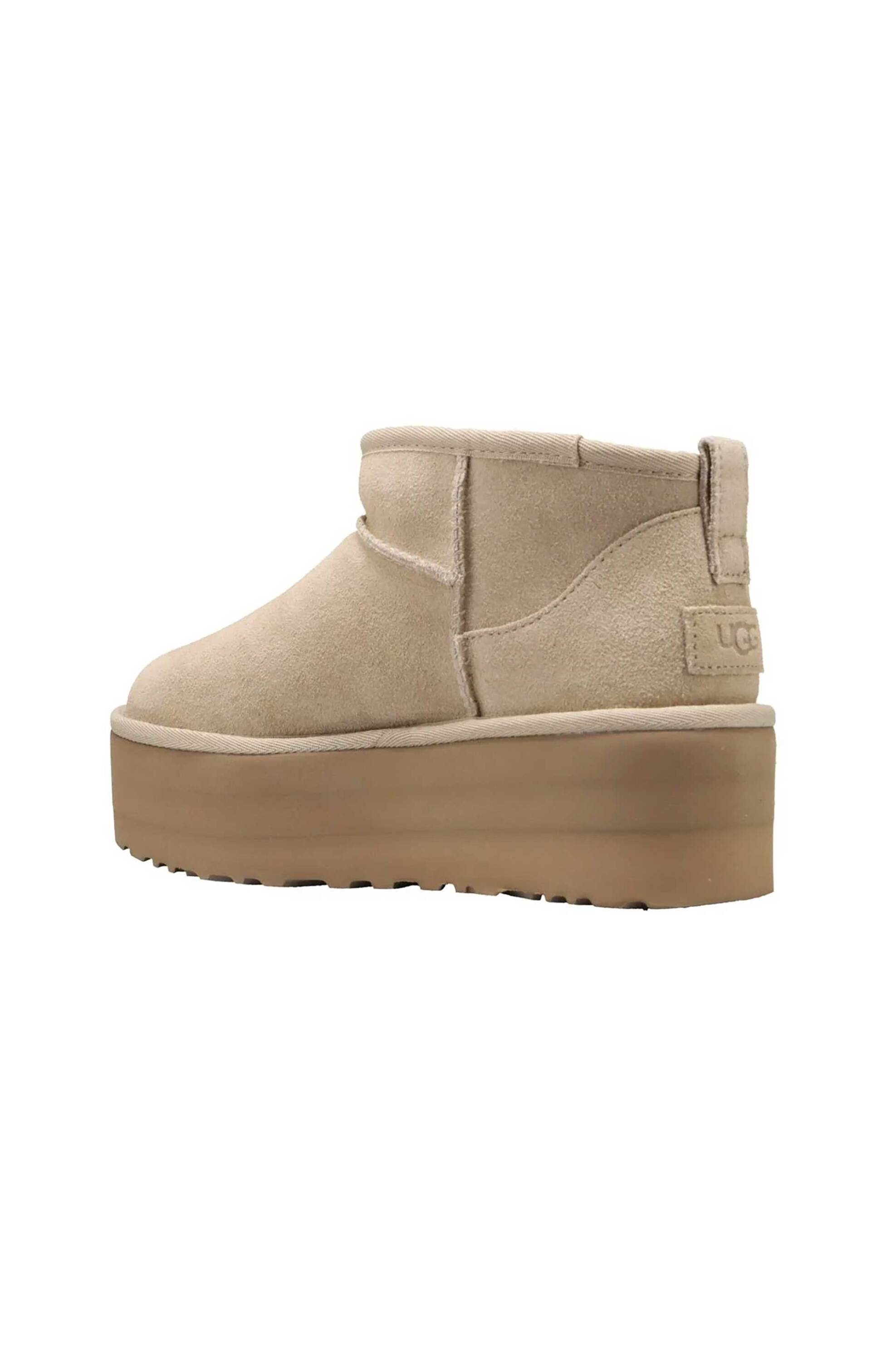 UGG Ugg γυναικεία suede μποτάκια με ενισχυμένη σόλα - 1135092 Μπεζ - 3