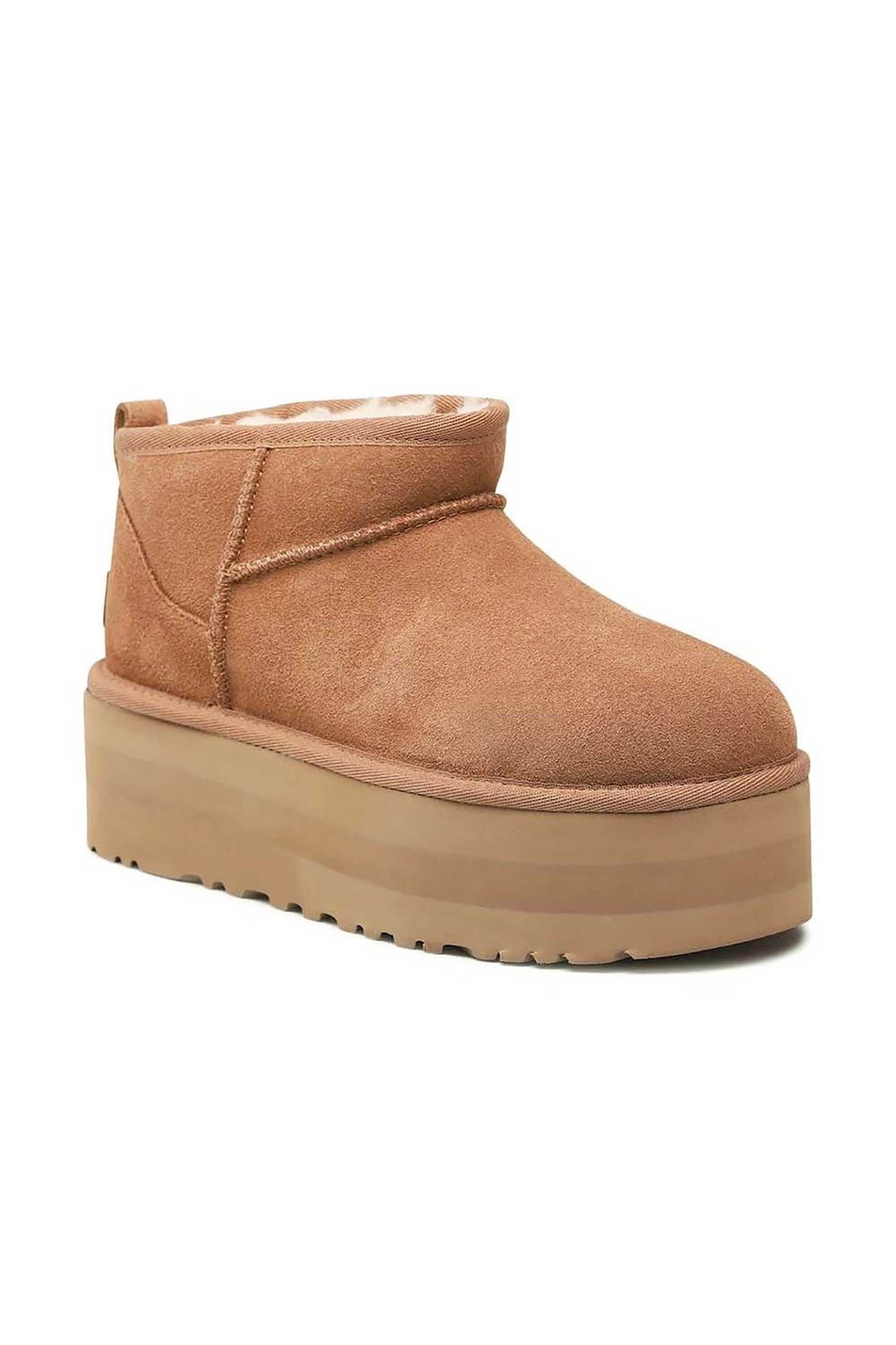 Ugg γυναικεία suede μποτάκια με ενισχυμένη σόλα - 1135092 Καμηλό φωτογραφία